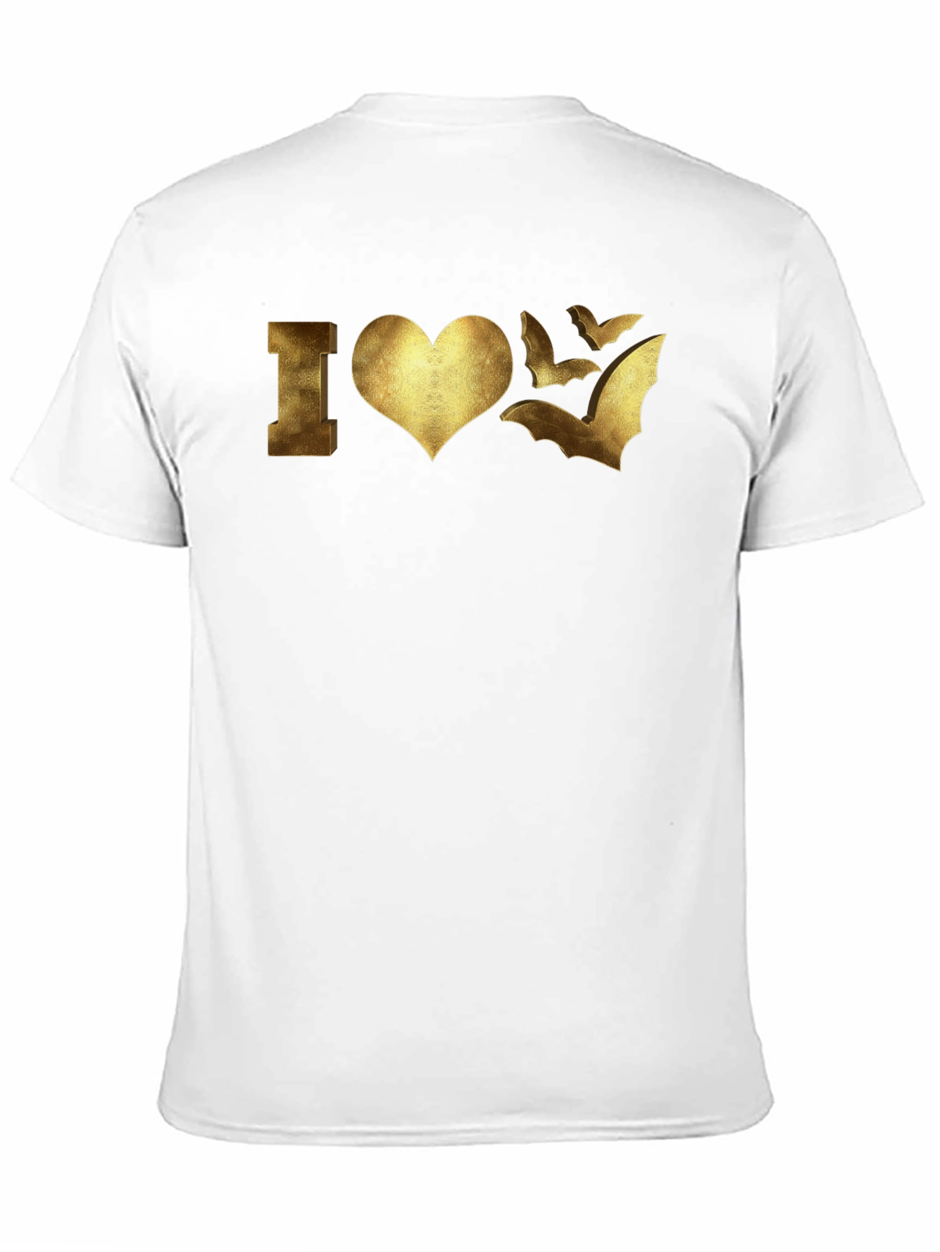 I Love Bats Graphic T-Shirt - Black