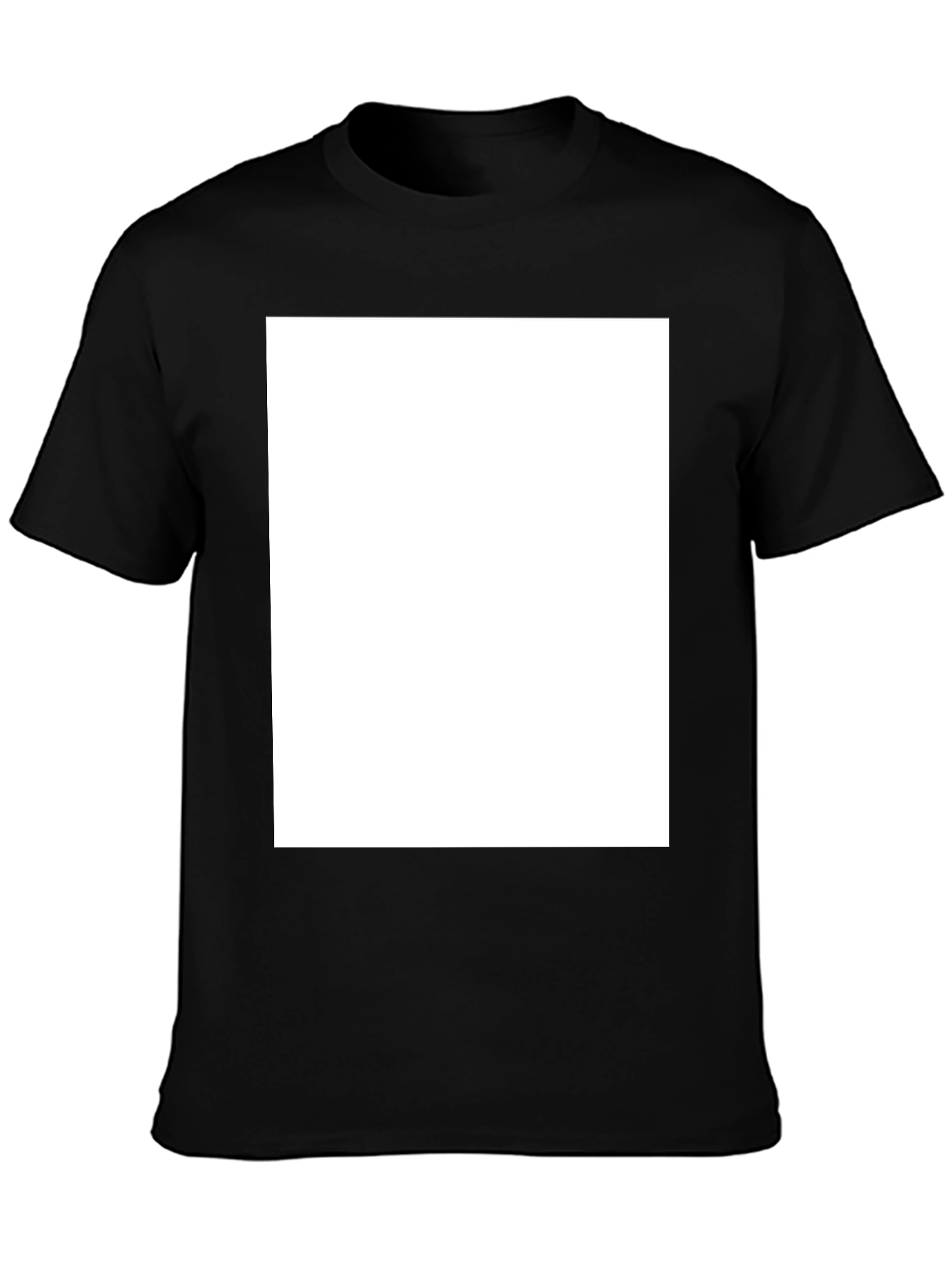 Mens Black Crew Neck T-Shirt