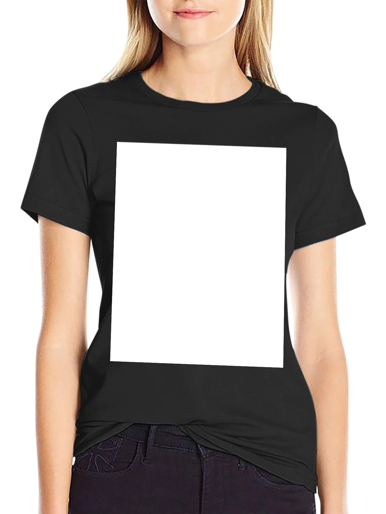 Mens Black Crew Neck T-Shirt