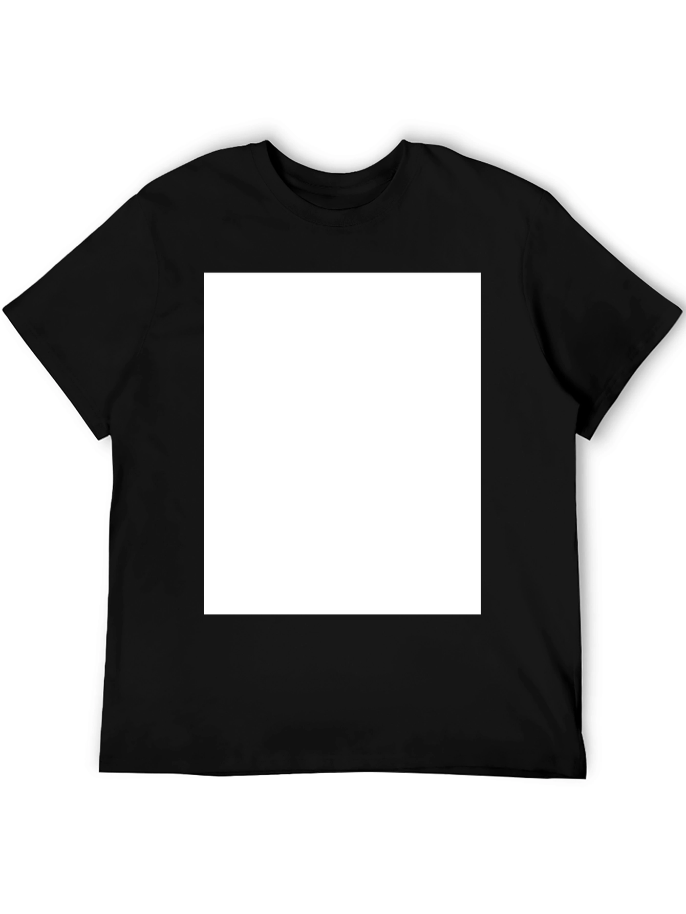 Mens Black Crew Neck T-Shirt