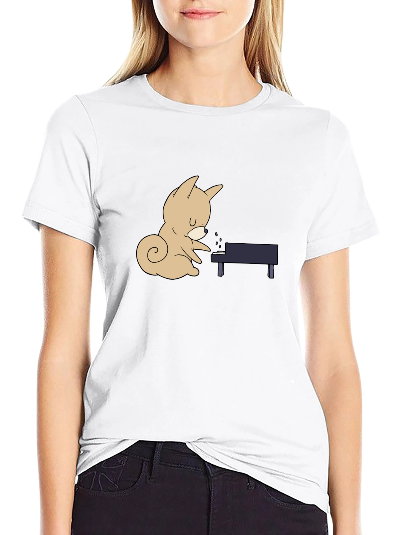 Piano Squirrel T-Shirt - Cute Music Lover Tee