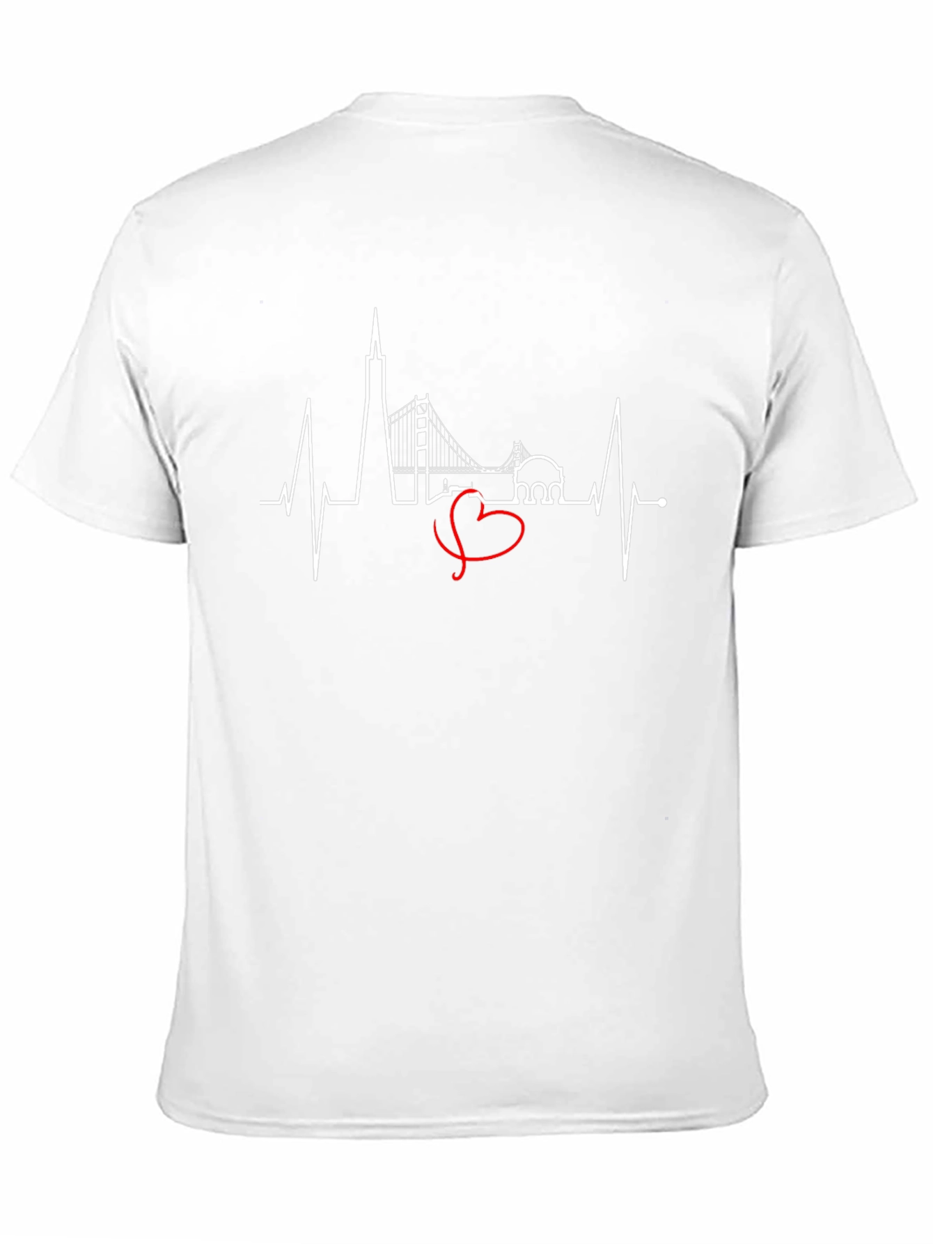San Francisco Skyline Heartbeat T-Shirt
