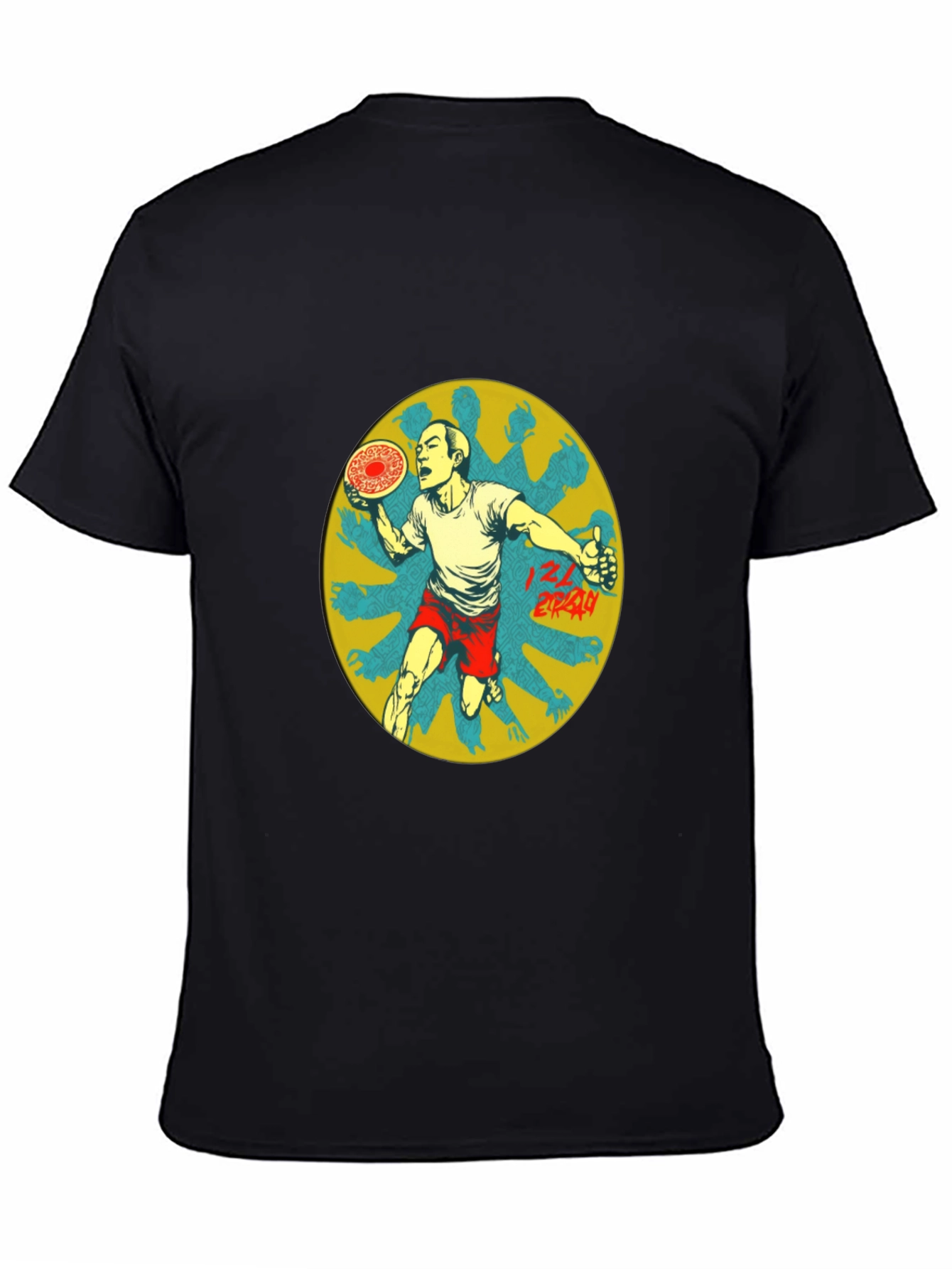 Graphic Print Tee - Ultimate Frisbee Thrower Design