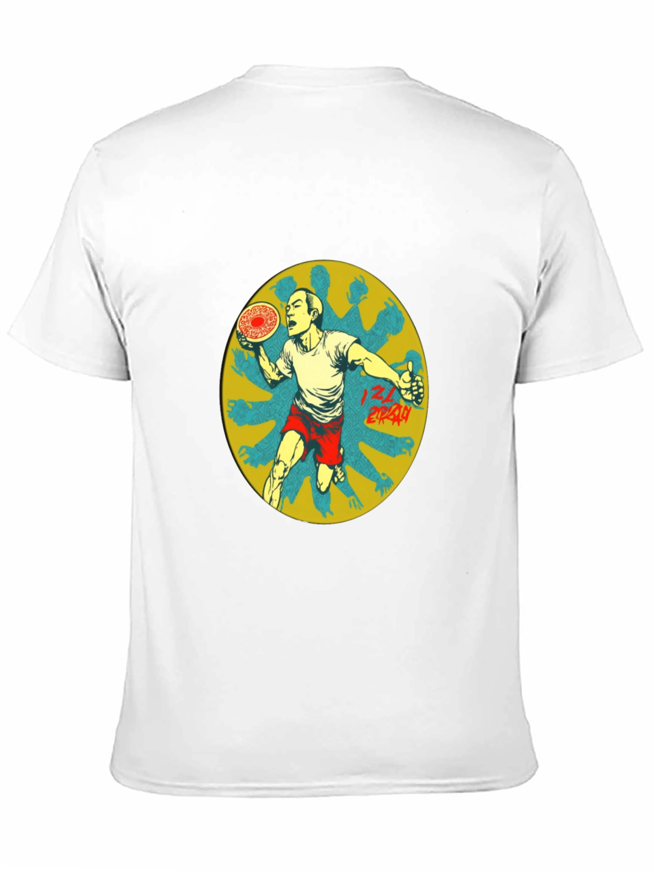 Graphic Print Tee - Ultimate Frisbee Thrower Design