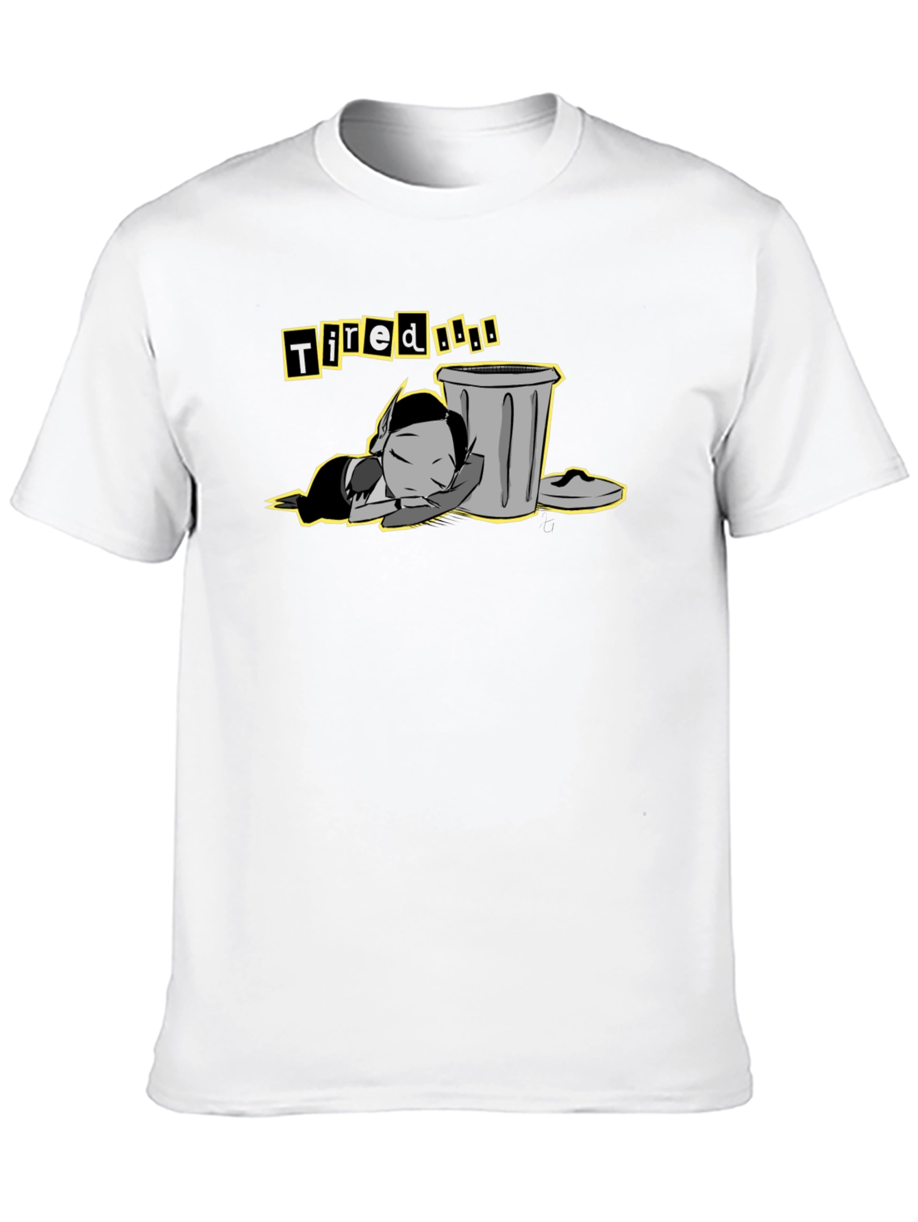 Tired Meme T-Shirt - Black Cotton Tee