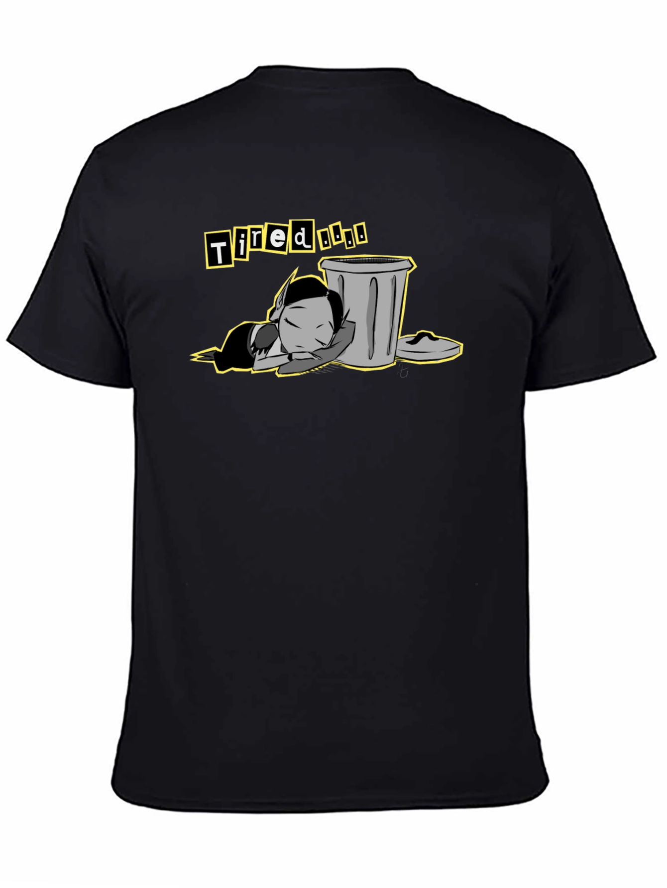 Tired Meme T-Shirt - Black Cotton Tee