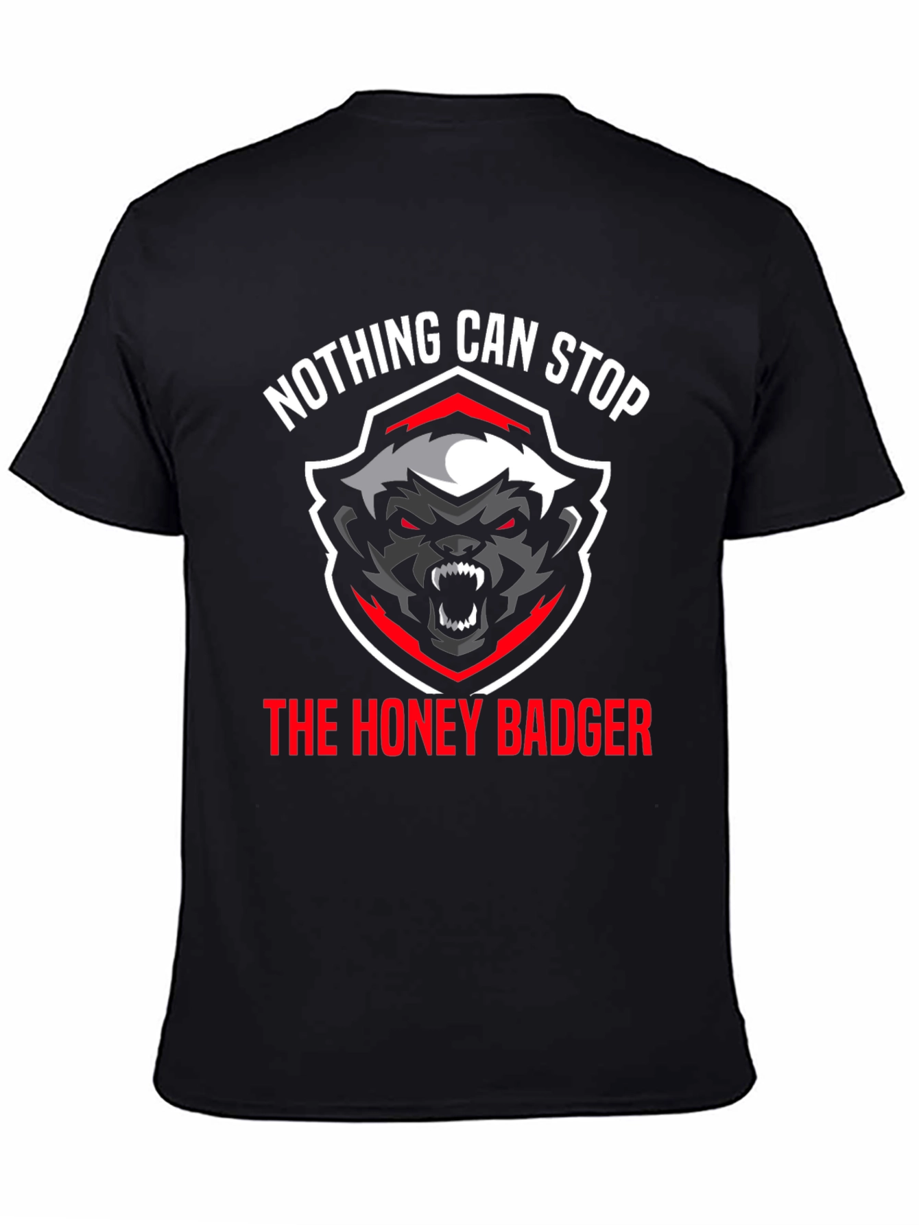 Honey Badger Graphic T-Shirt - Nothing Can Stop It!