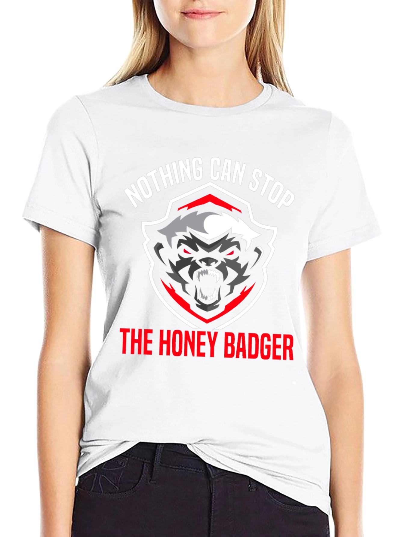 Honey Badger Graphic T-Shirt - Nothing Can Stop It!