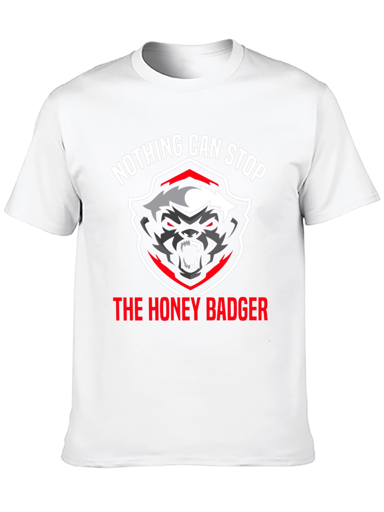 Honey Badger Graphic T-Shirt - Nothing Can Stop It!