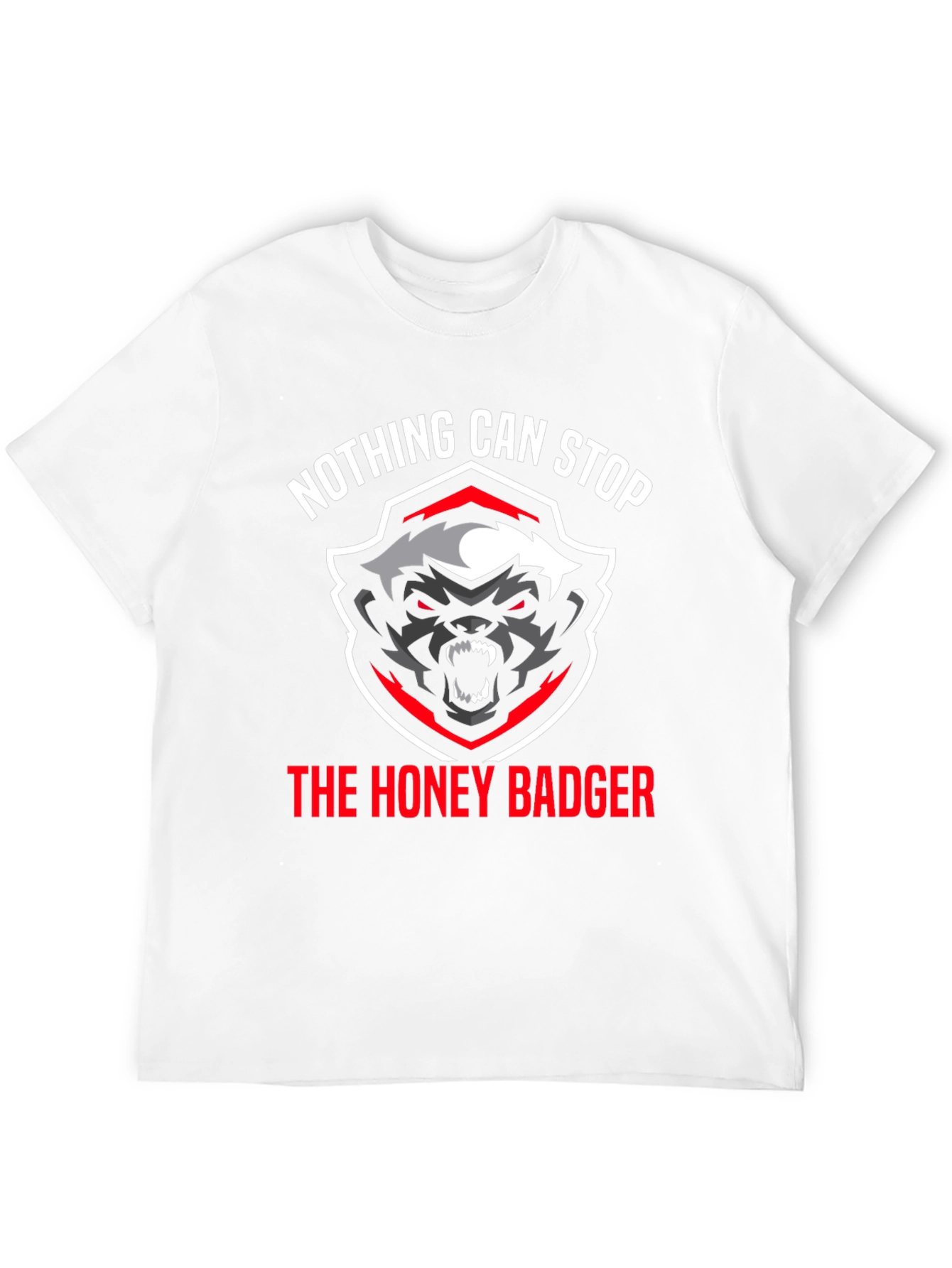 Honey Badger Graphic T-Shirt - Nothing Can Stop It!