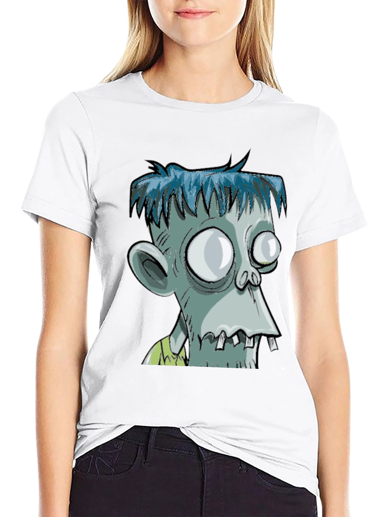 Zombie Cartoon Graphic T-Shirt