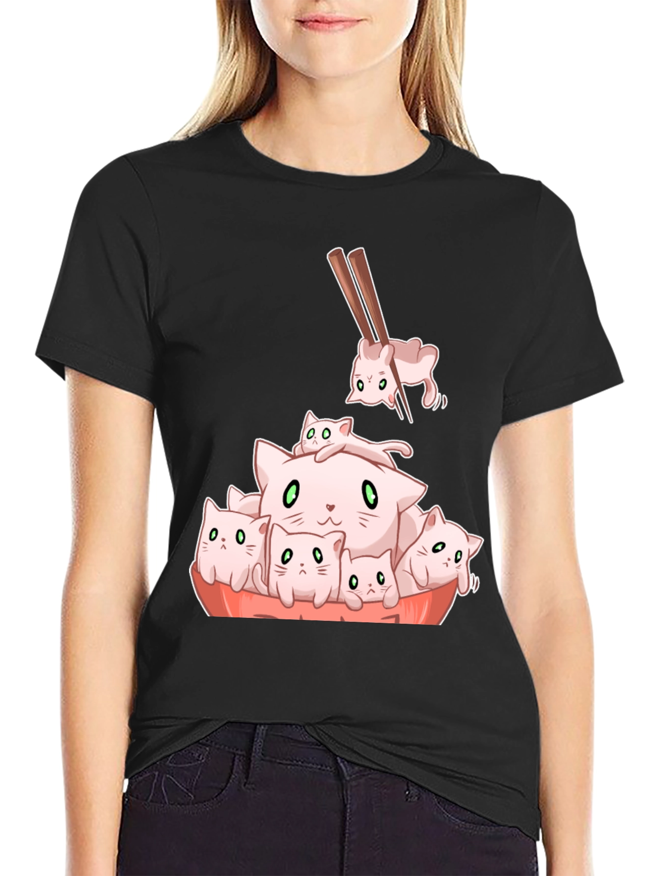 Sushi Cat T-Shirt - Cute Kitten Design