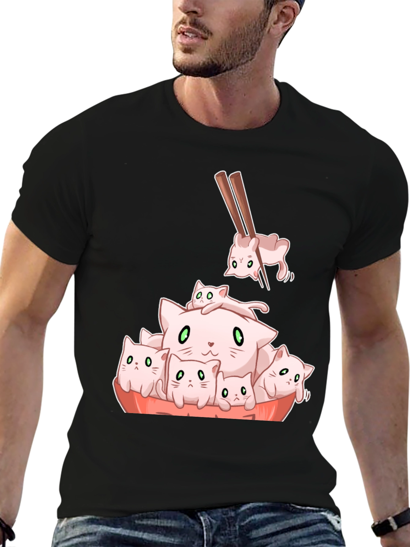 Sushi Cat T-Shirt - Cute Kitten Design