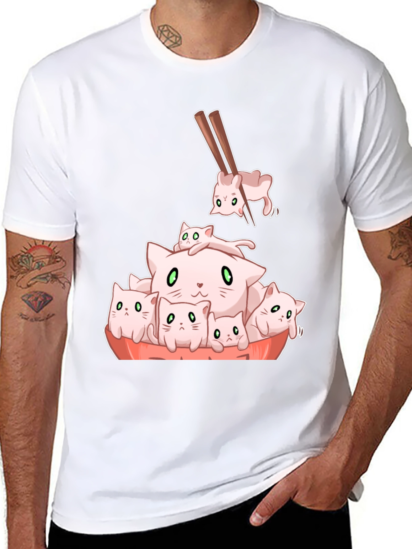 Sushi Cat T-Shirt - Cute Kitten Design