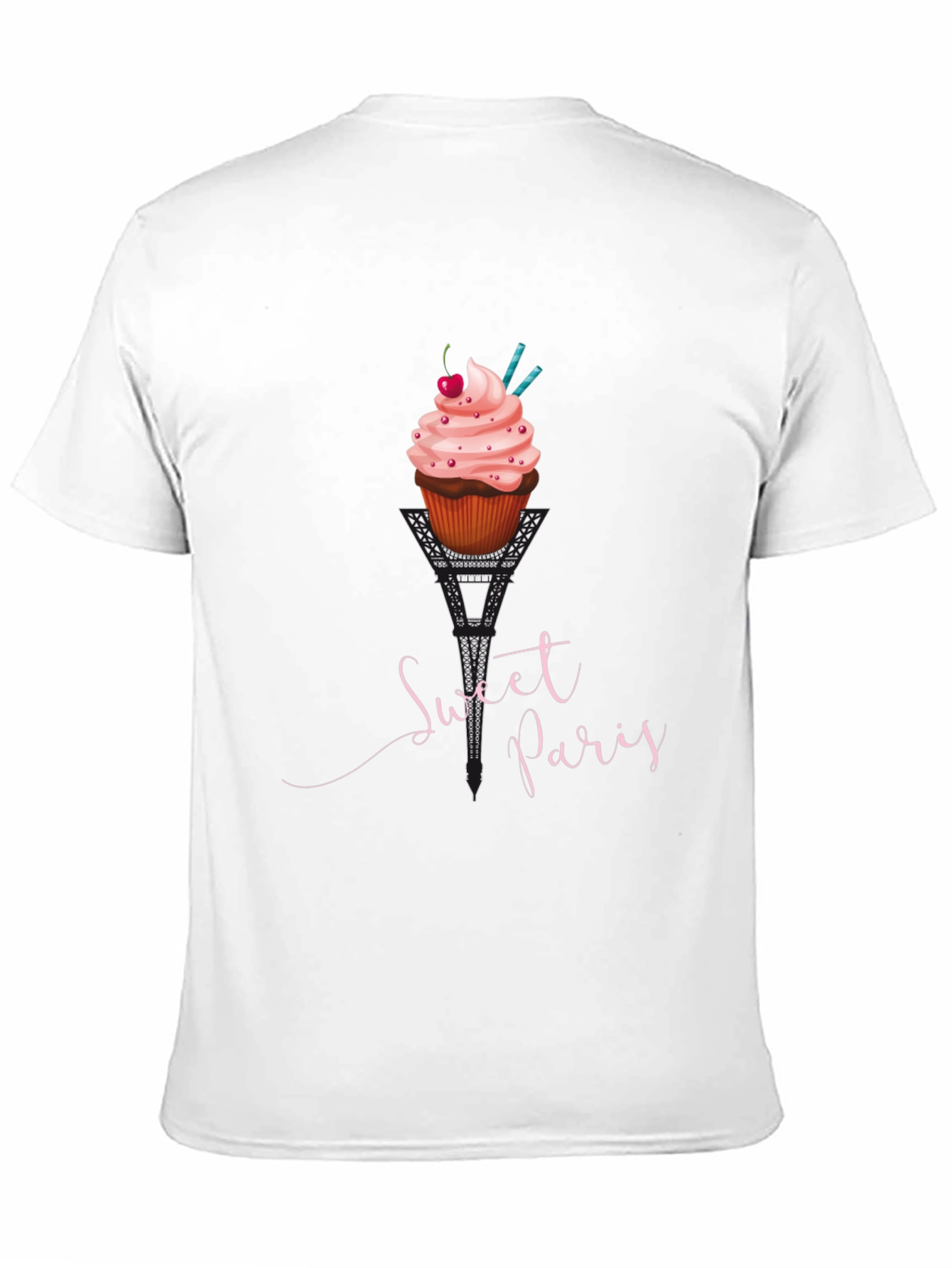 Sweet Paris Eiffel Tower Cupcake T-Shirt