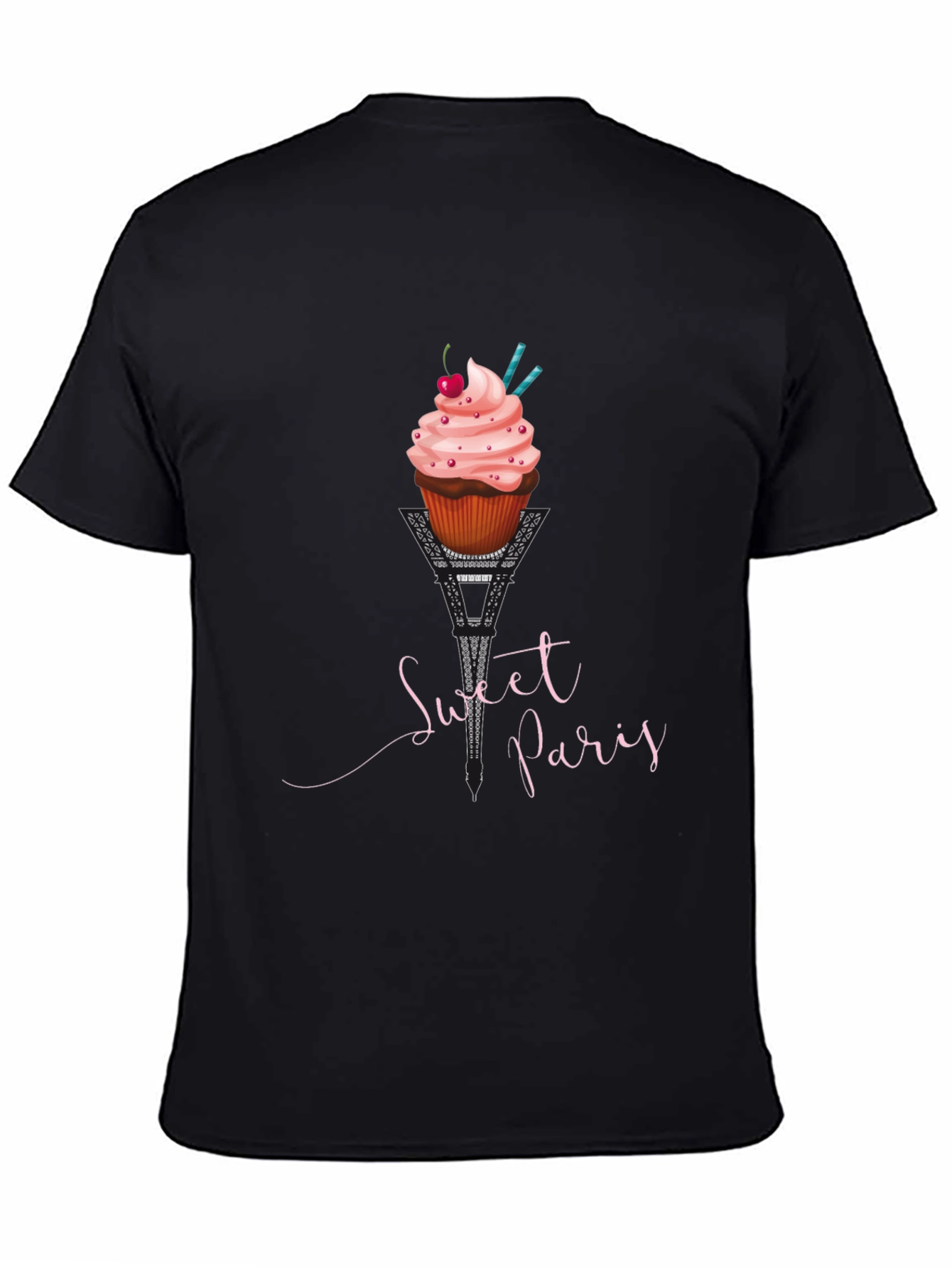 Sweet Paris Eiffel Tower Cupcake T-Shirt