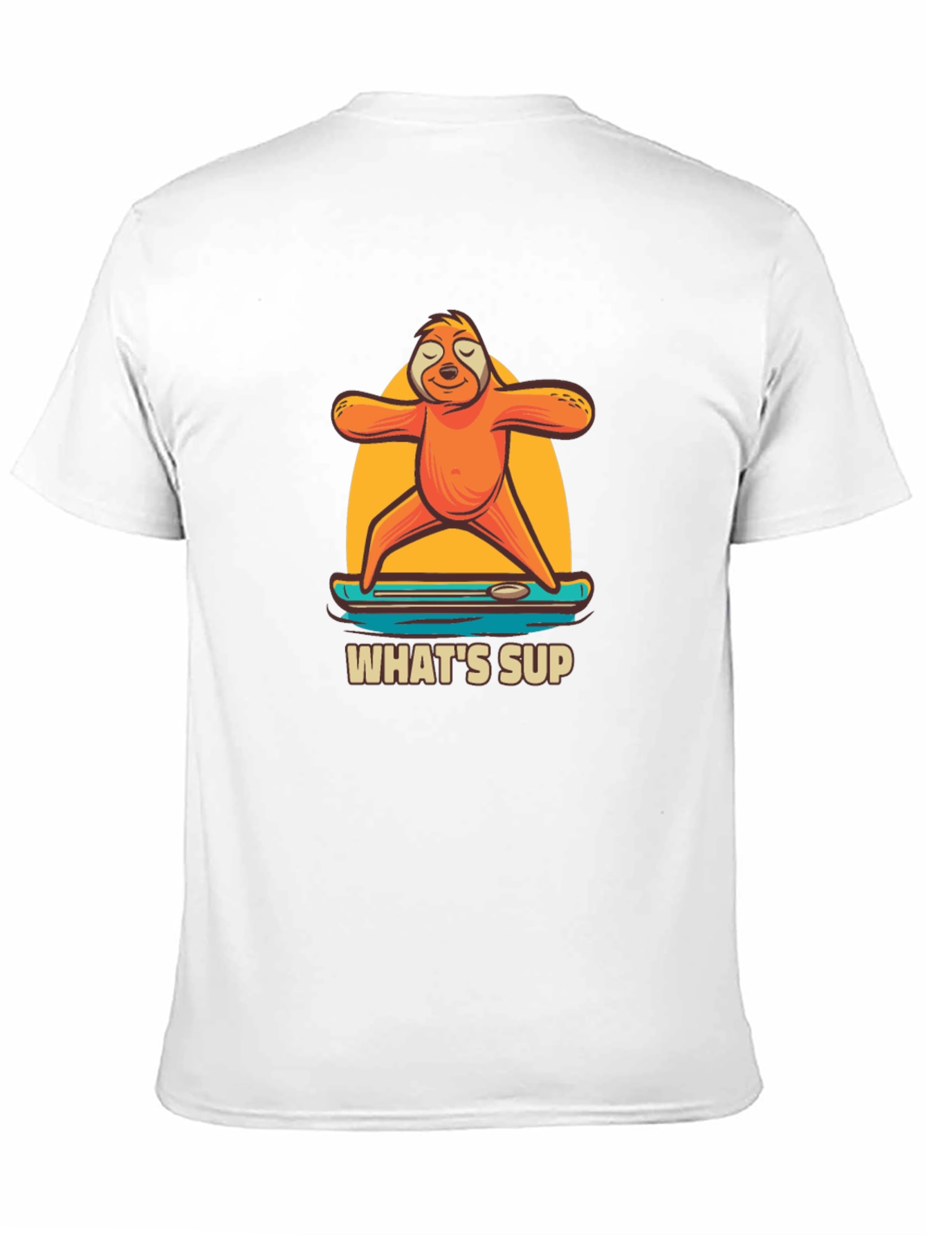 Sloth Yoga Paddle Board T-Shirt