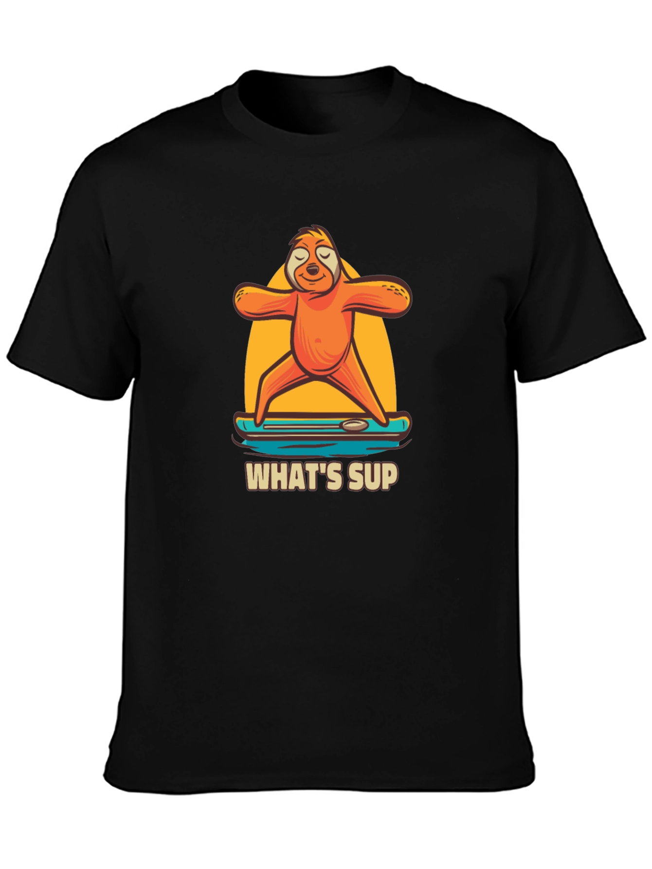 Sloth Yoga Paddle Board T-Shirt