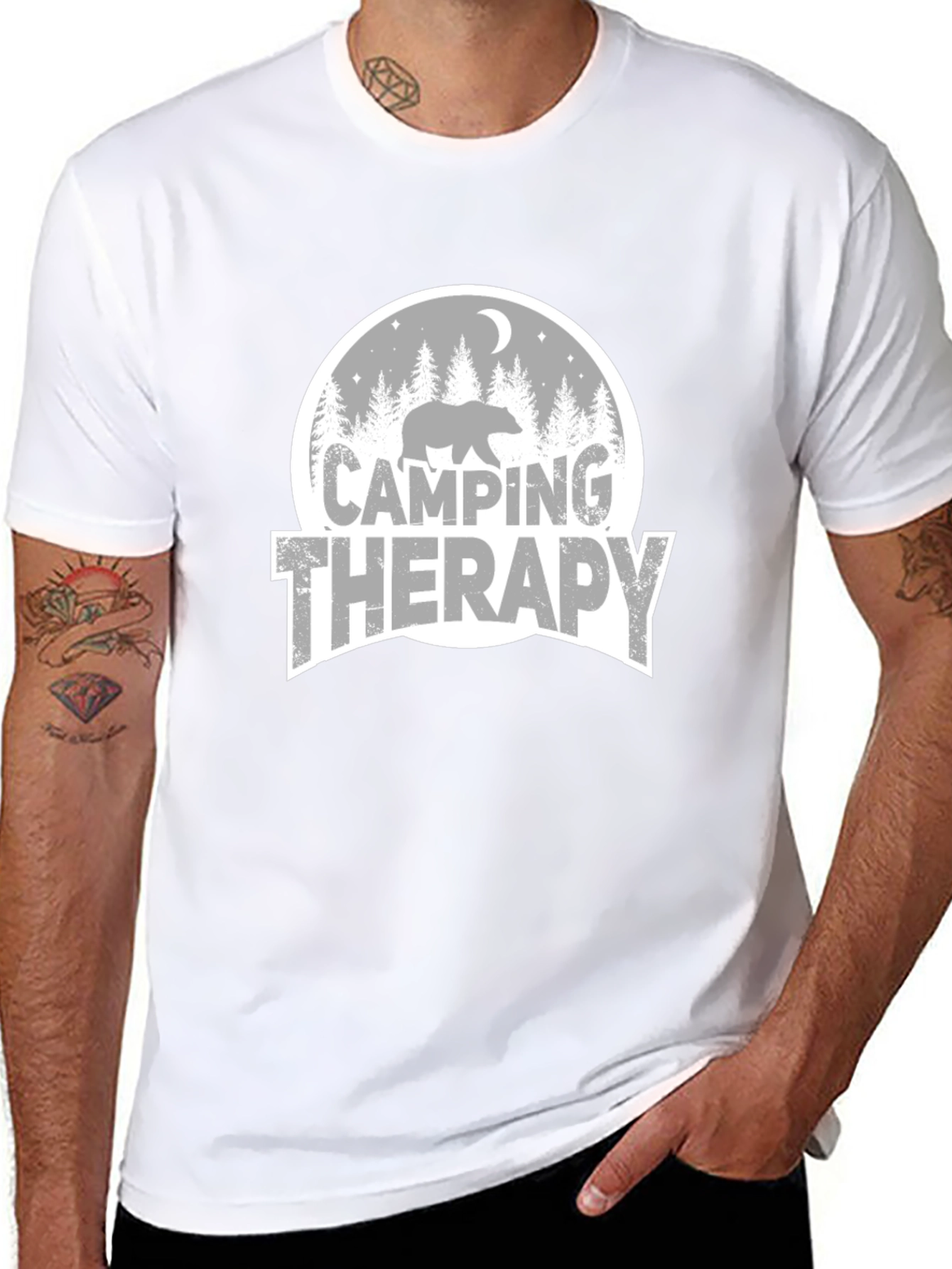 Camping Therapy Graphic T-Shirt
