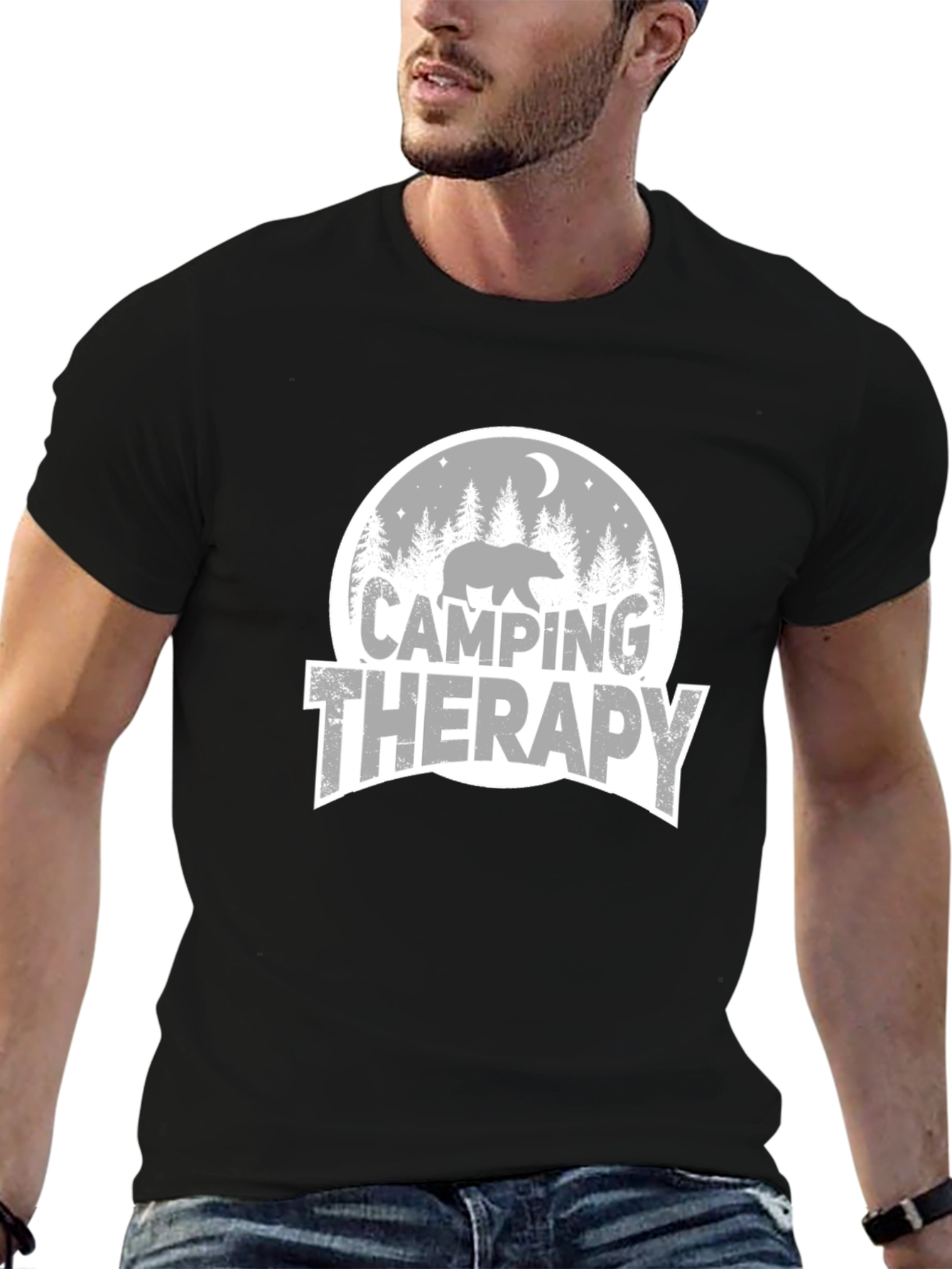 Camping Therapy Graphic T-Shirt
