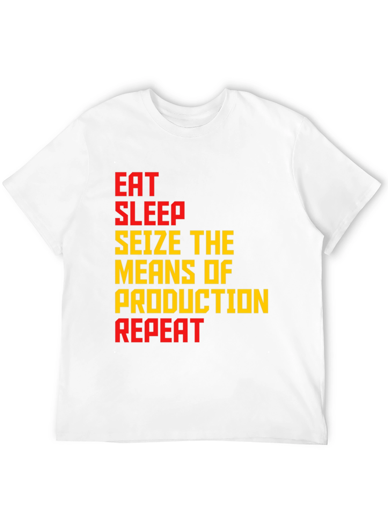 Eat Sleep Seize Production Repeat Graphic Tee