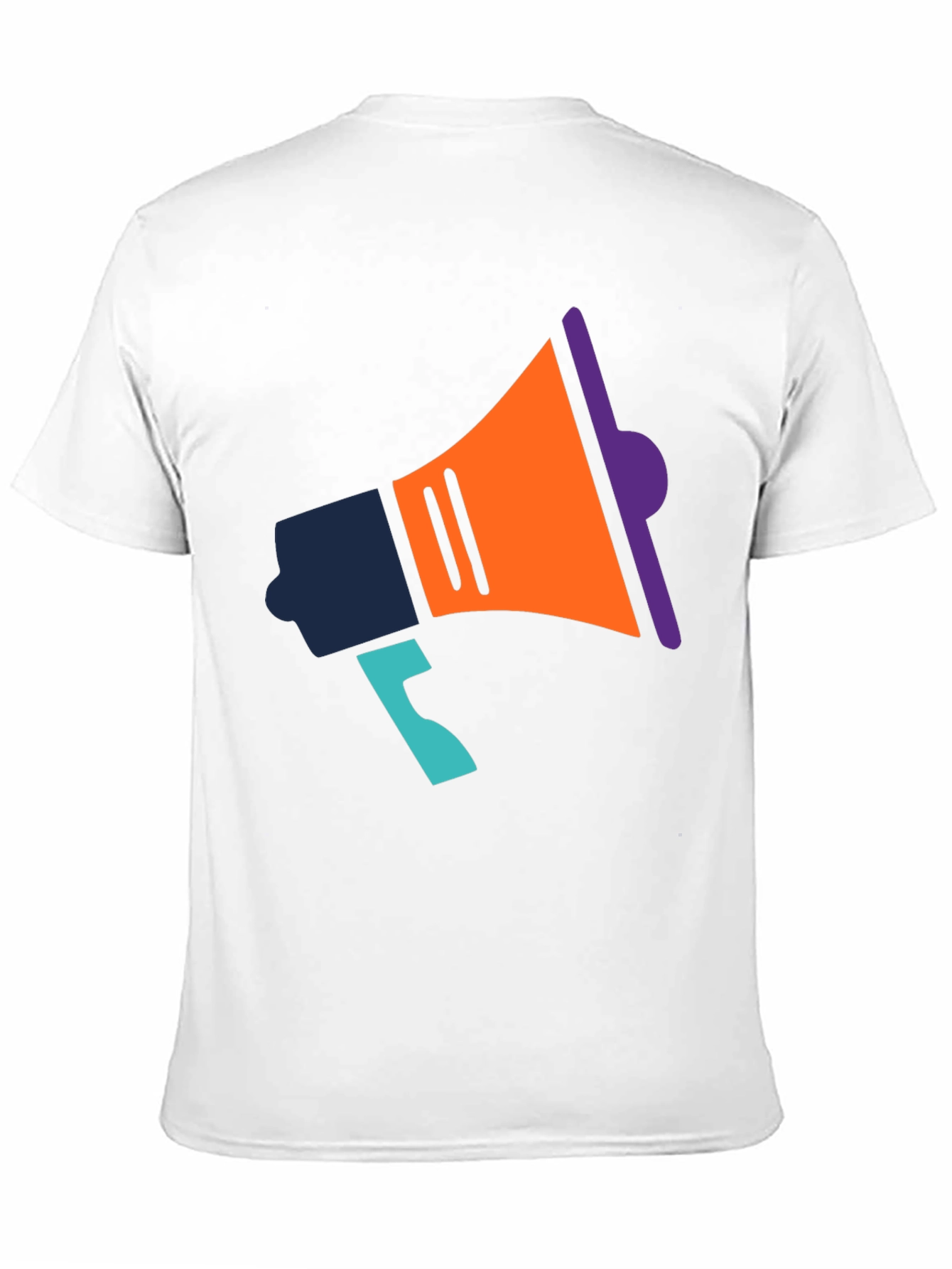 Statement T-Shirt with Megaphone Graphic
