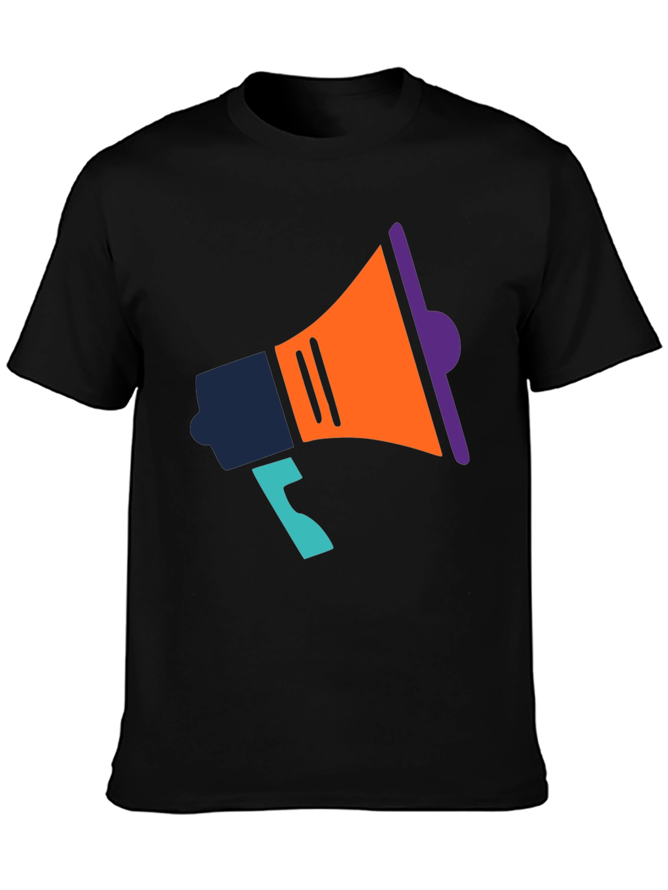 Statement T-Shirt with Megaphone Graphic