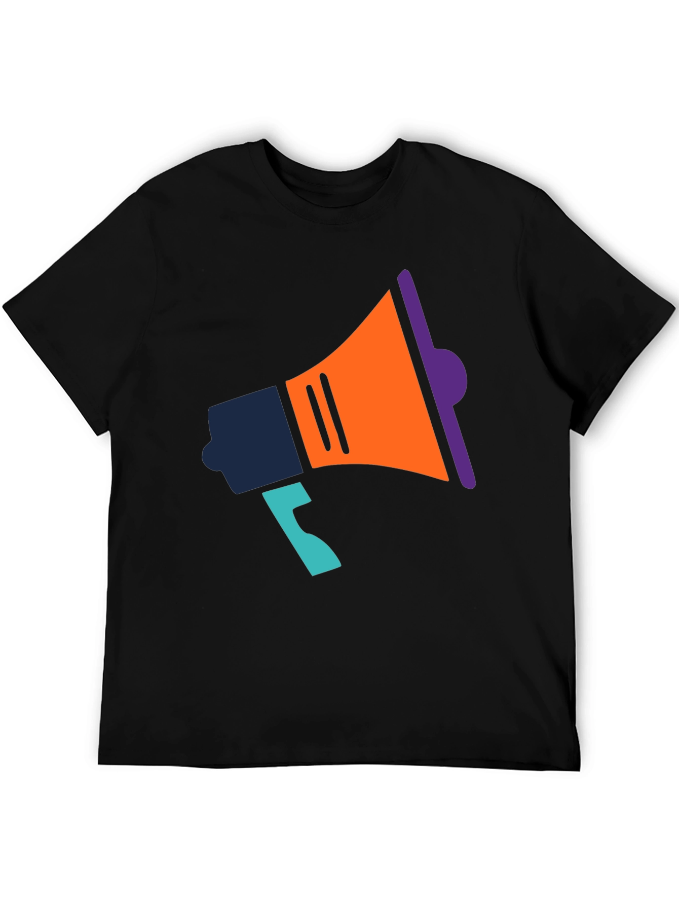Statement T-Shirt with Megaphone Graphic