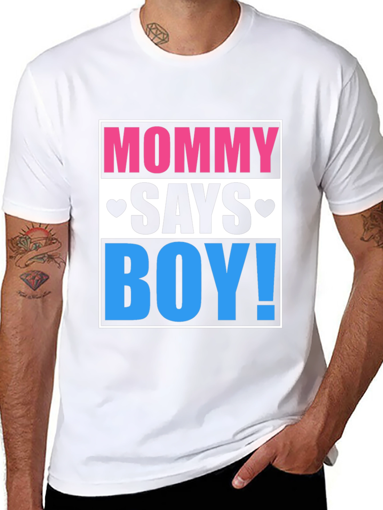 Mommy Says Boy! Gender Reveal T-Shirt