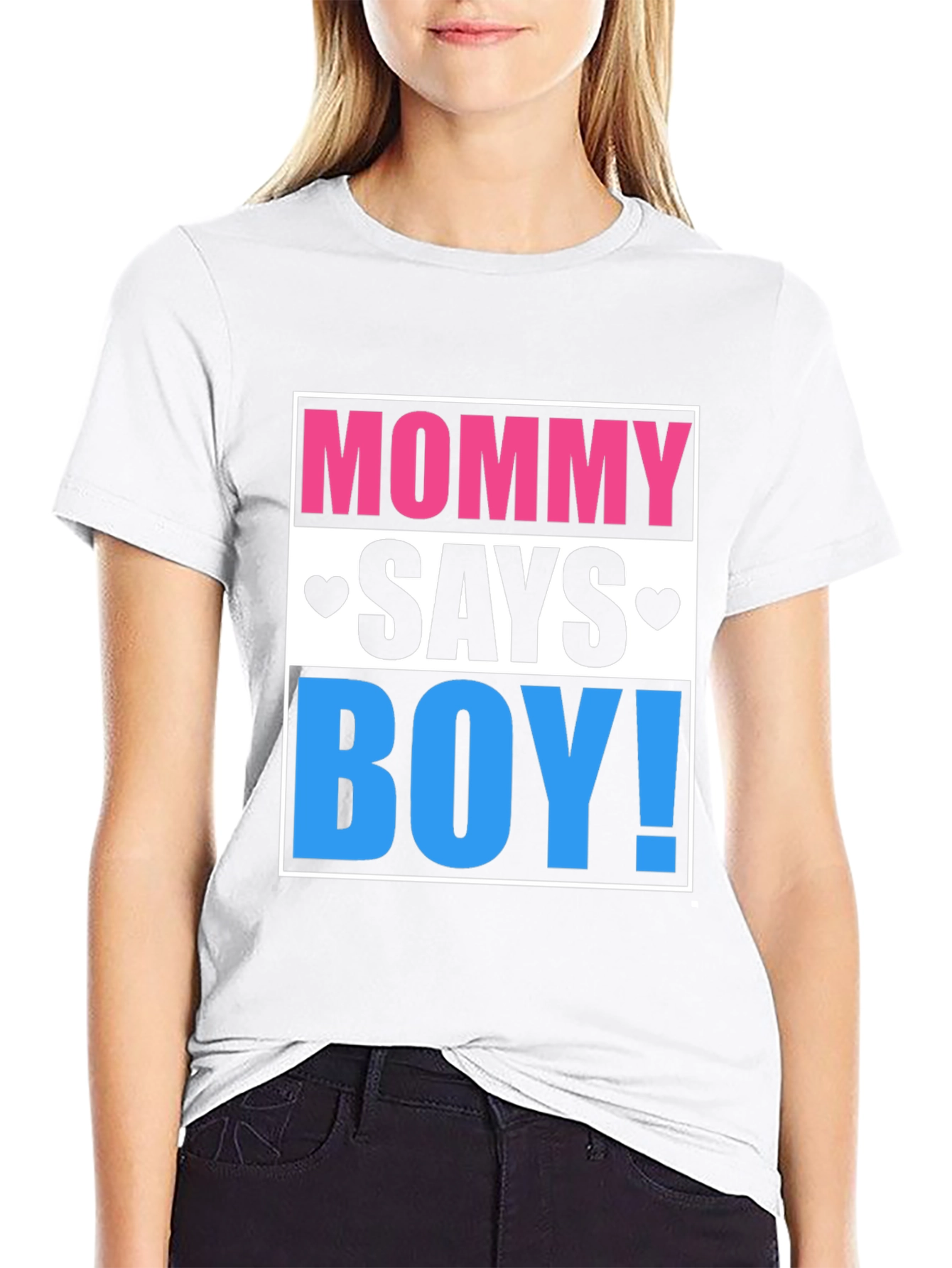 Mommy Says Boy! Gender Reveal T-Shirt