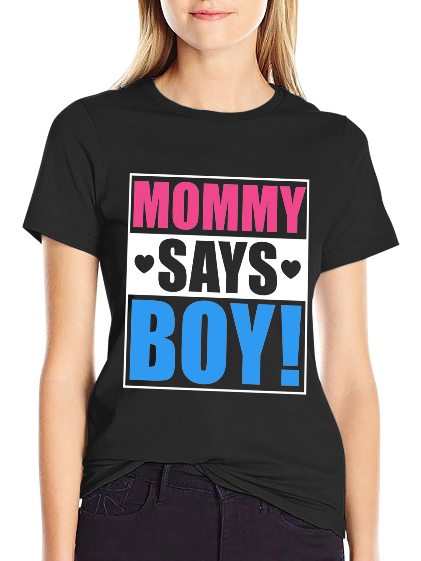 Mommy Says Boy! Gender Reveal T-Shirt