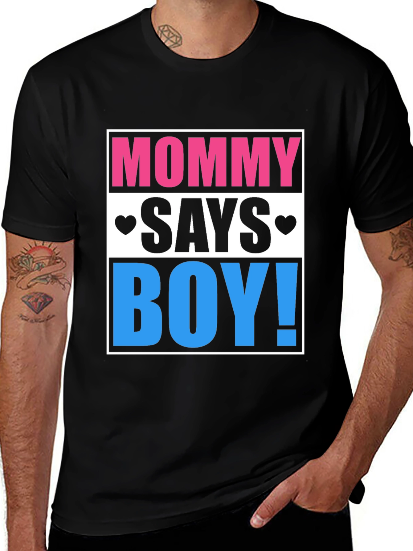 Mommy Says Boy! Gender Reveal T-Shirt