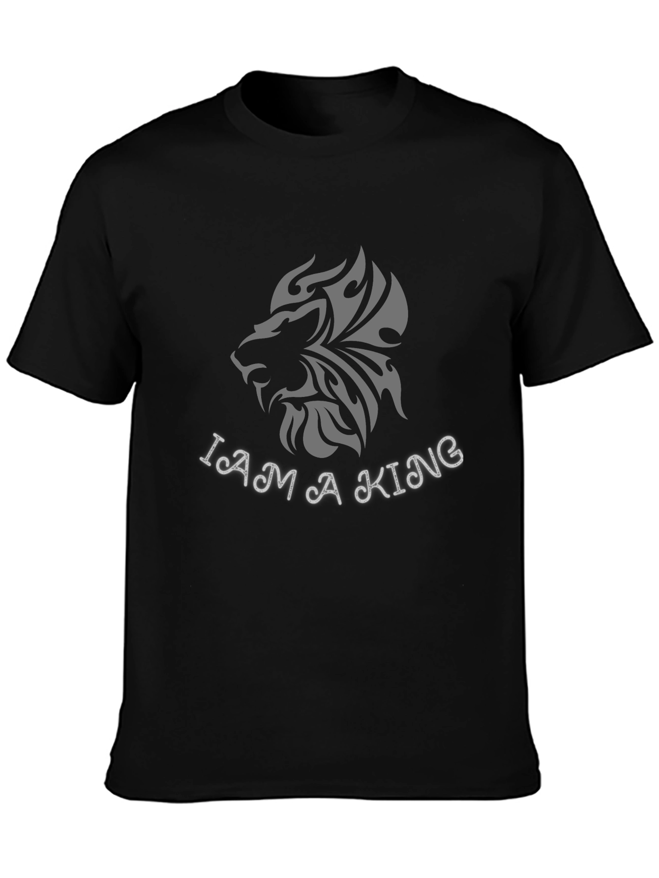 I Am A King T-Shirt Lion Graphic Tee