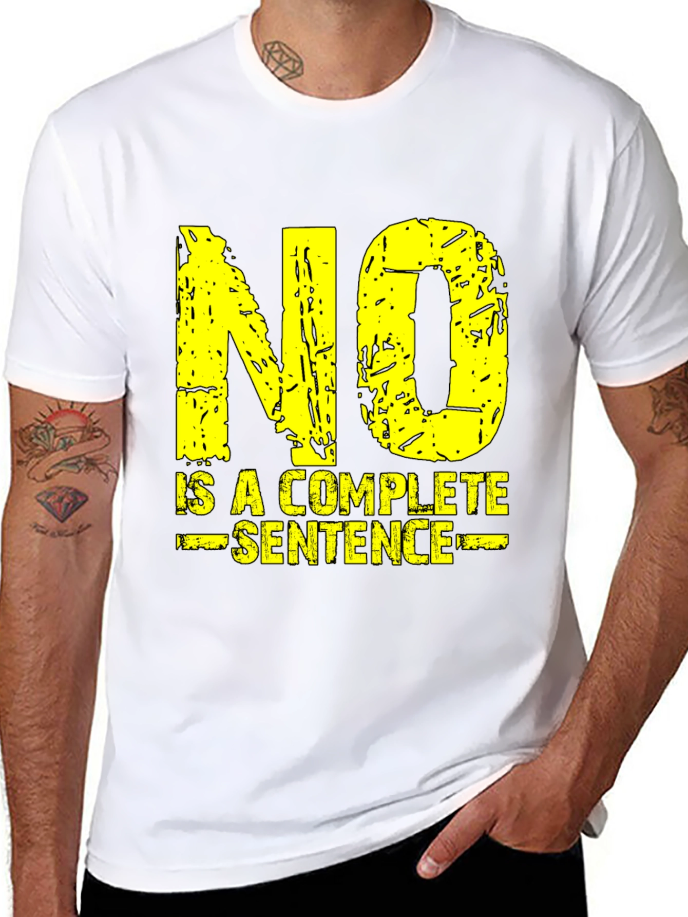 No Is A Complete Sentence Graphic Tee