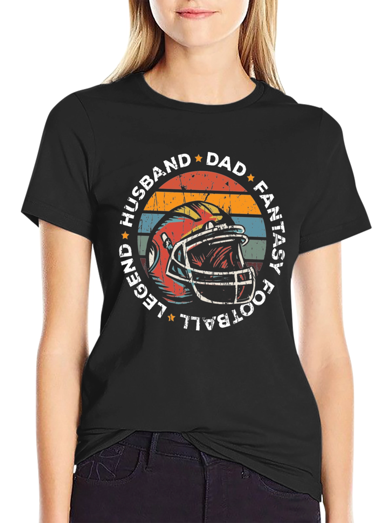 Husband Dad Fantasy Football Legend T-Shirt