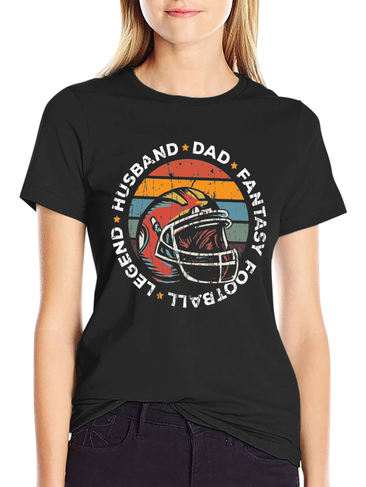 Husband Dad Fantasy Football Legend T-Shirt