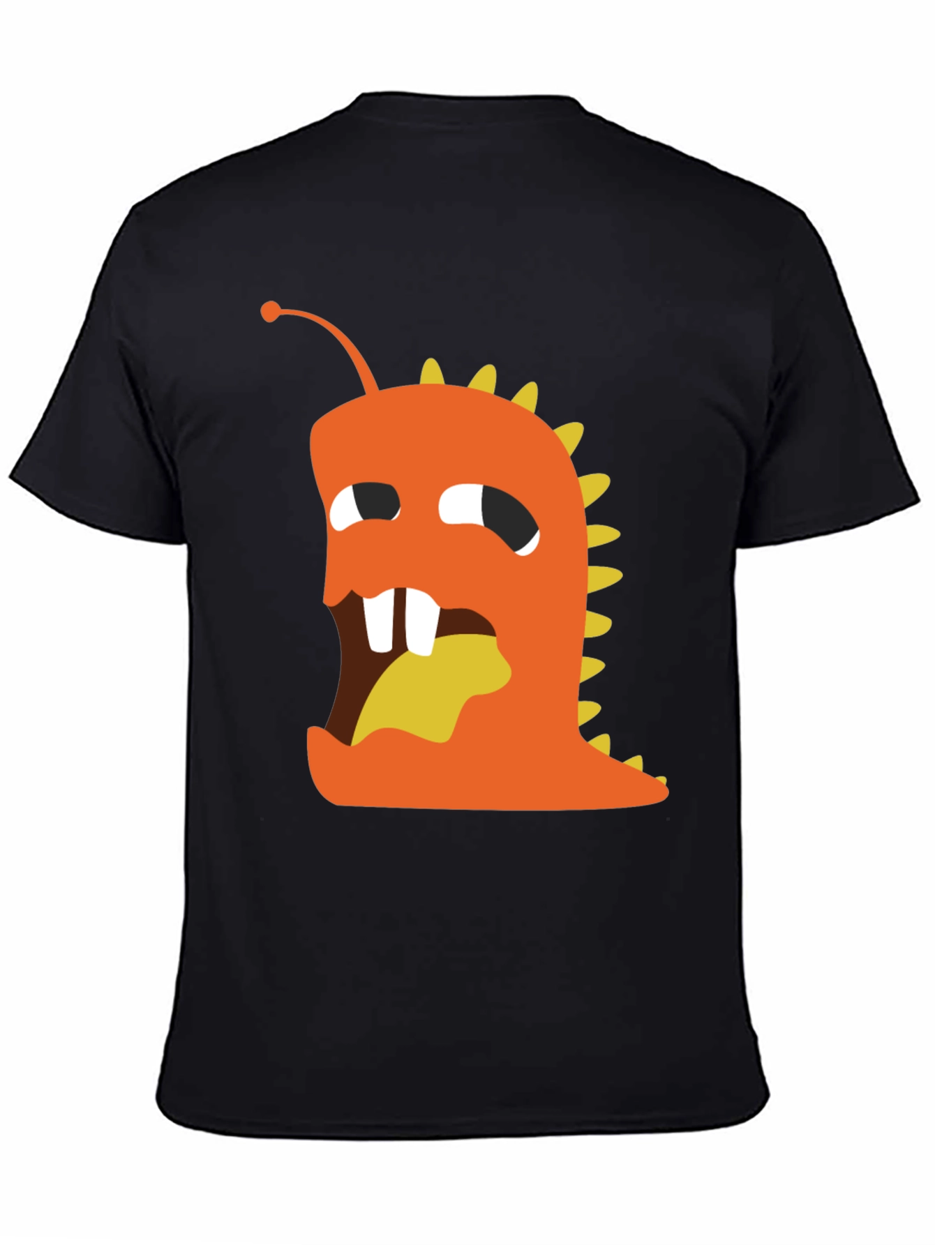 Monster Graphic Tee - Black Cotton Blend
