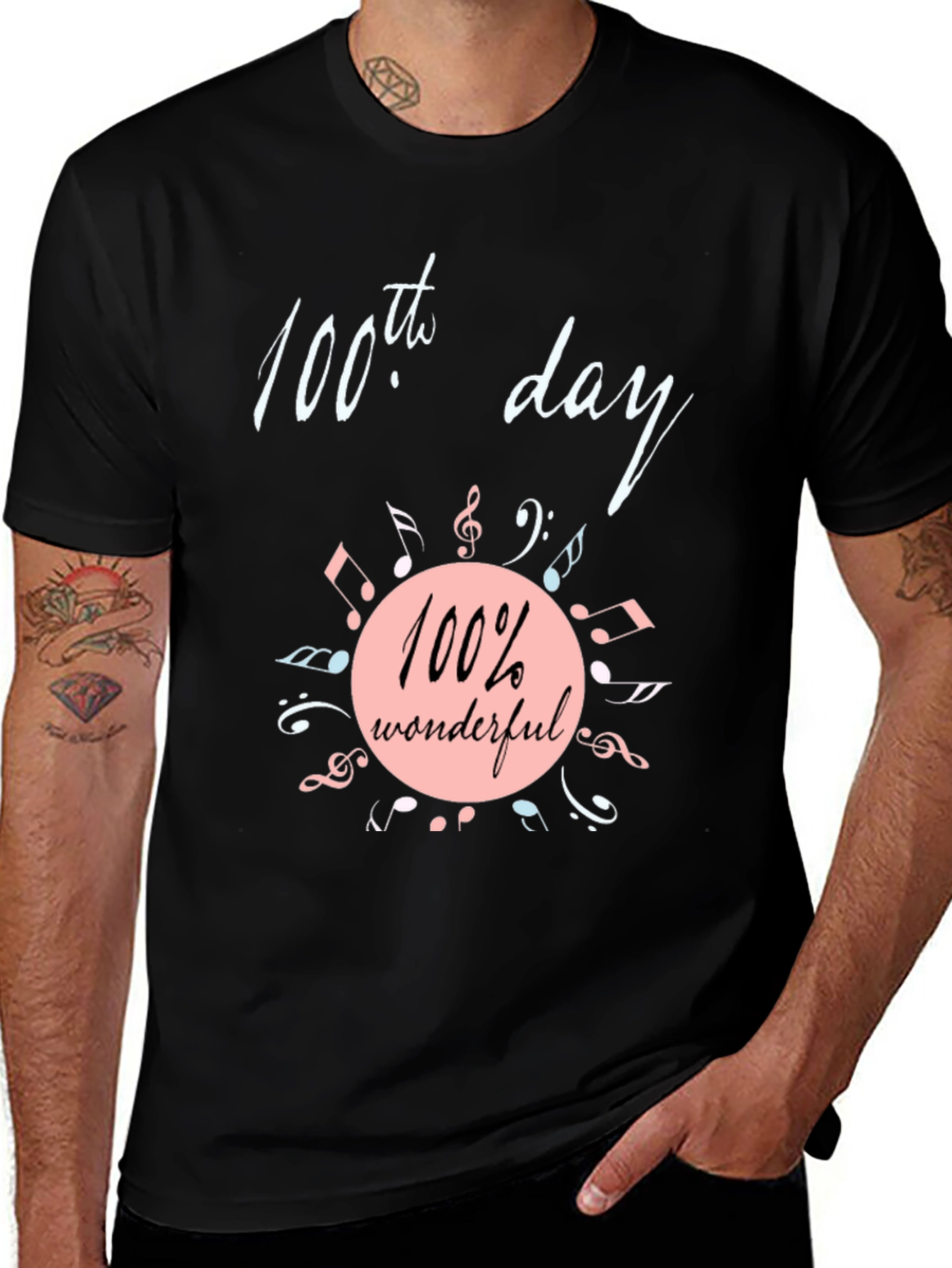 100th Day Wonderful Music T-Shirt