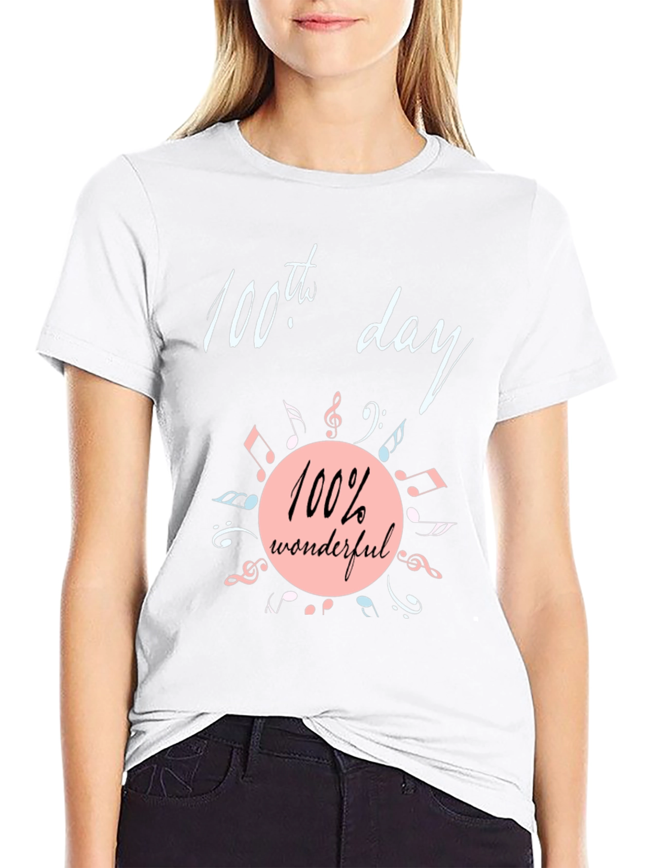100th Day Wonderful Music T-Shirt