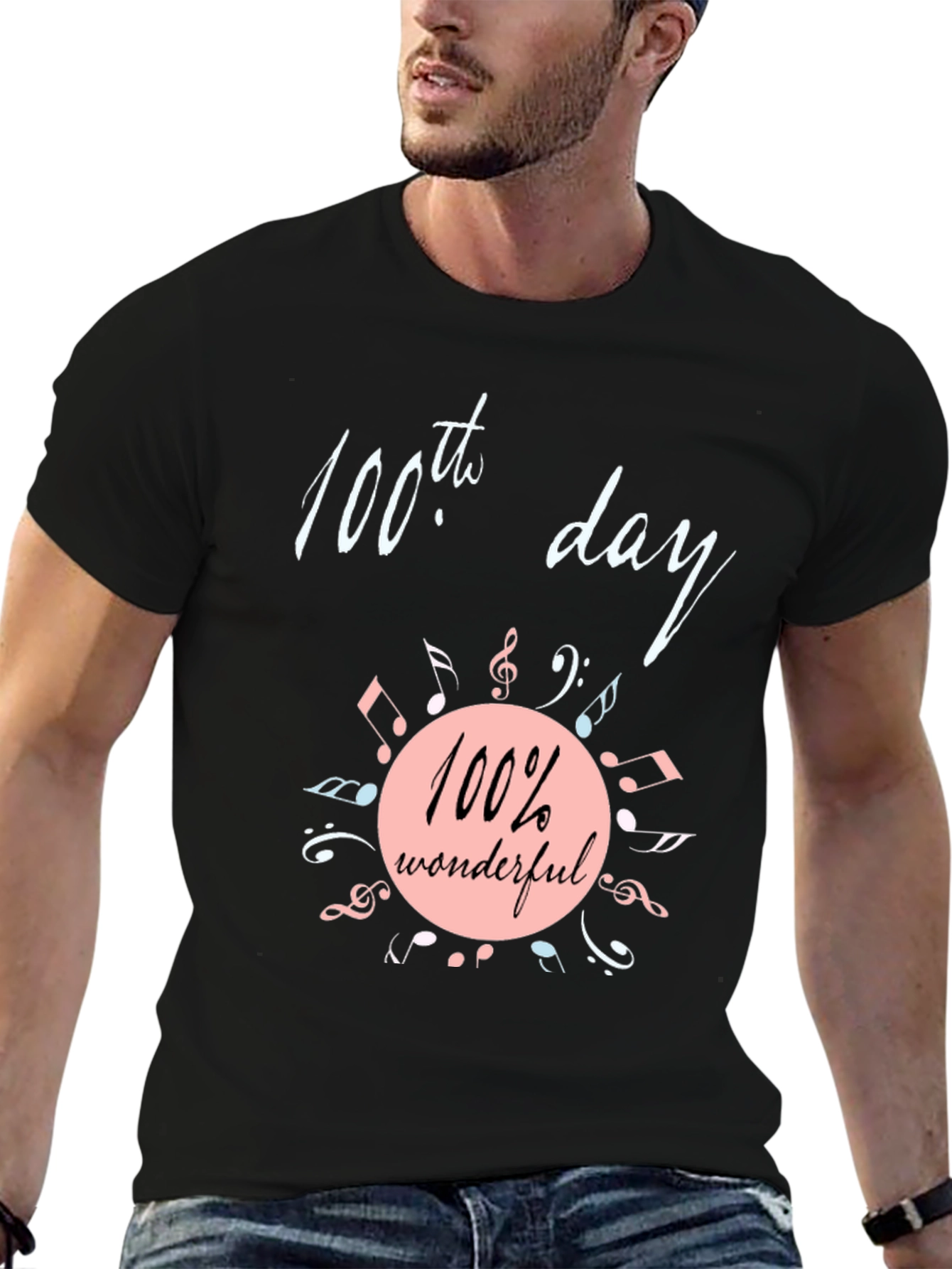 100th Day Wonderful Music T-Shirt