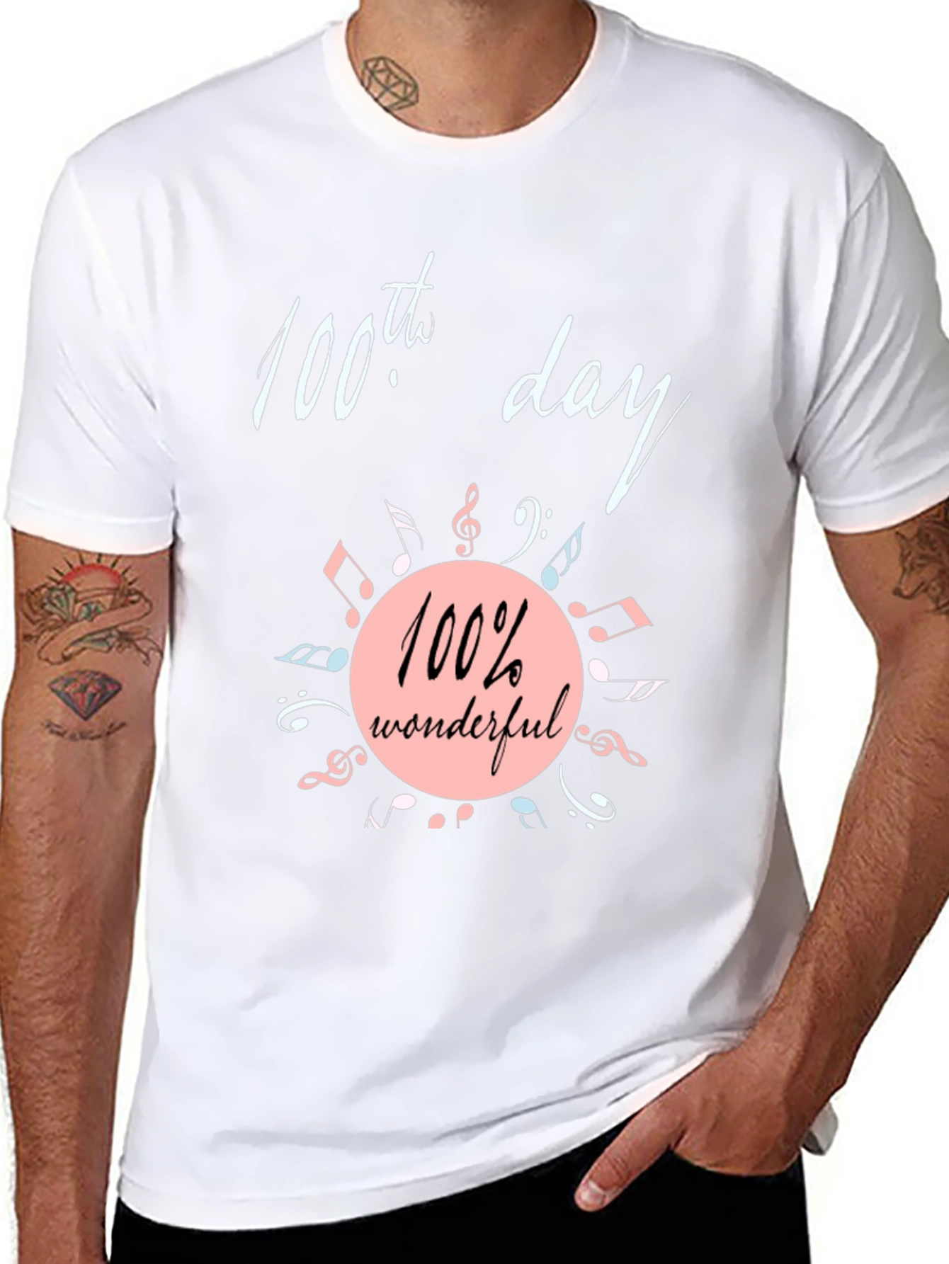 100th Day Wonderful Music T-Shirt