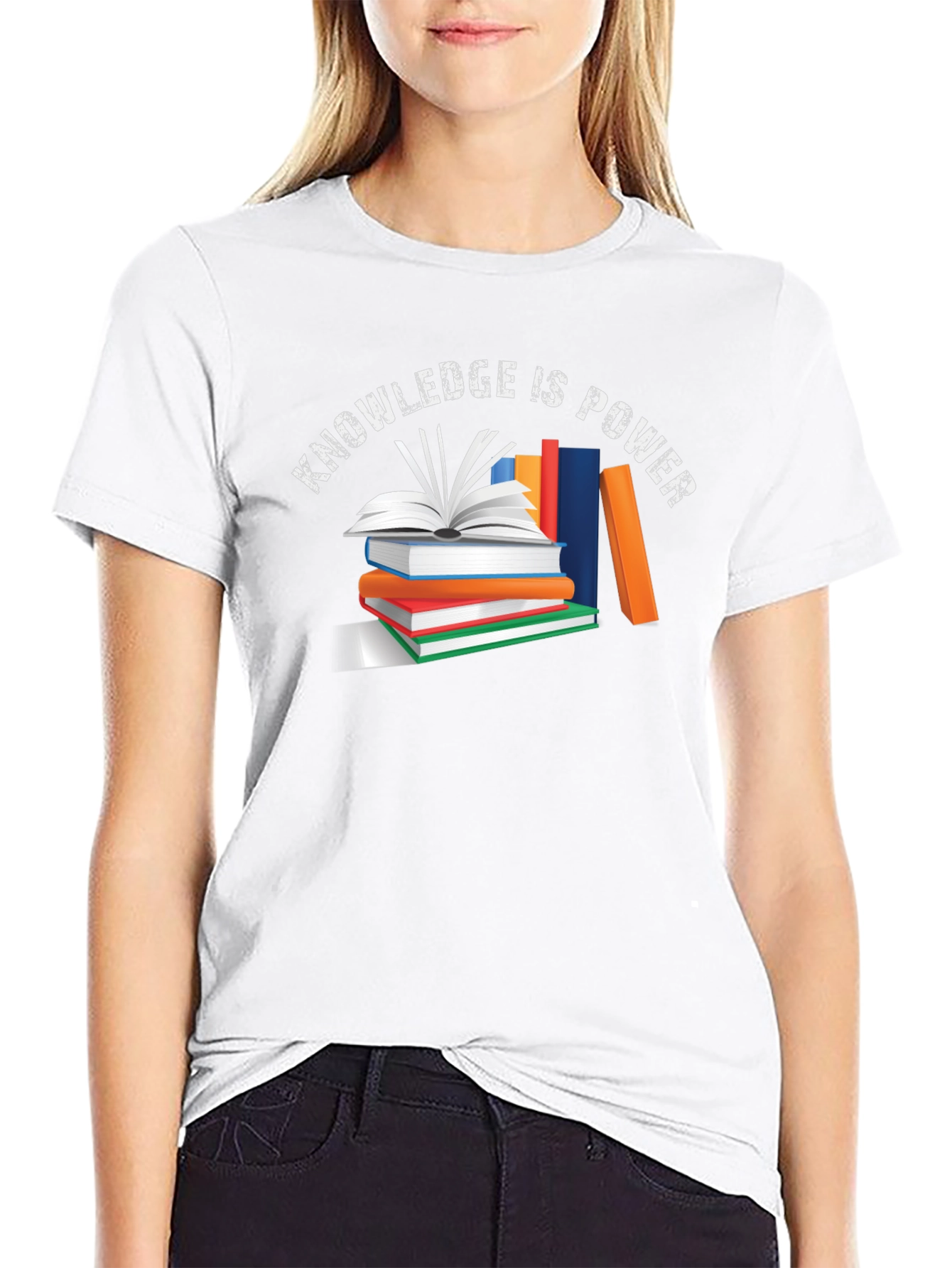 Knowledge is Power Graphic Tee - Black