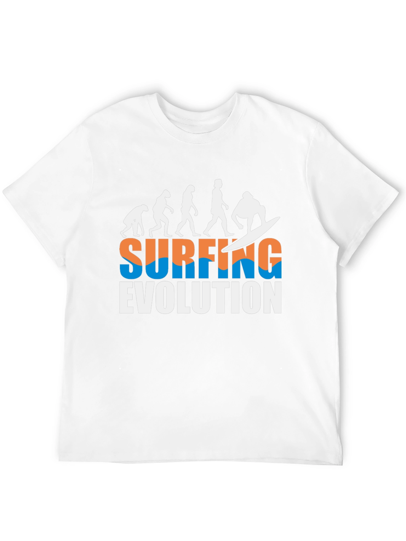 Surfing Evolution Black T-Shirt