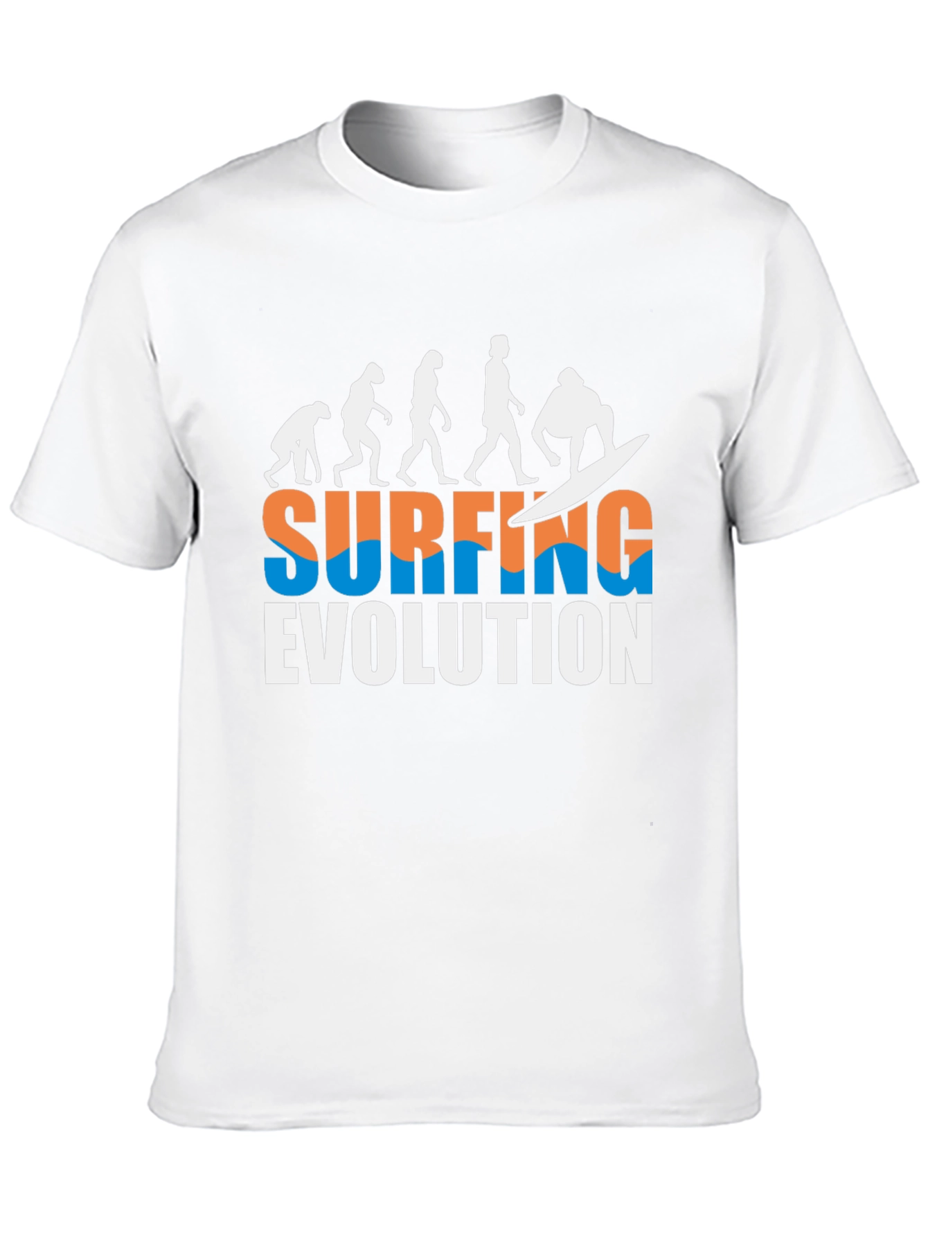 Surfing Evolution Black T-Shirt