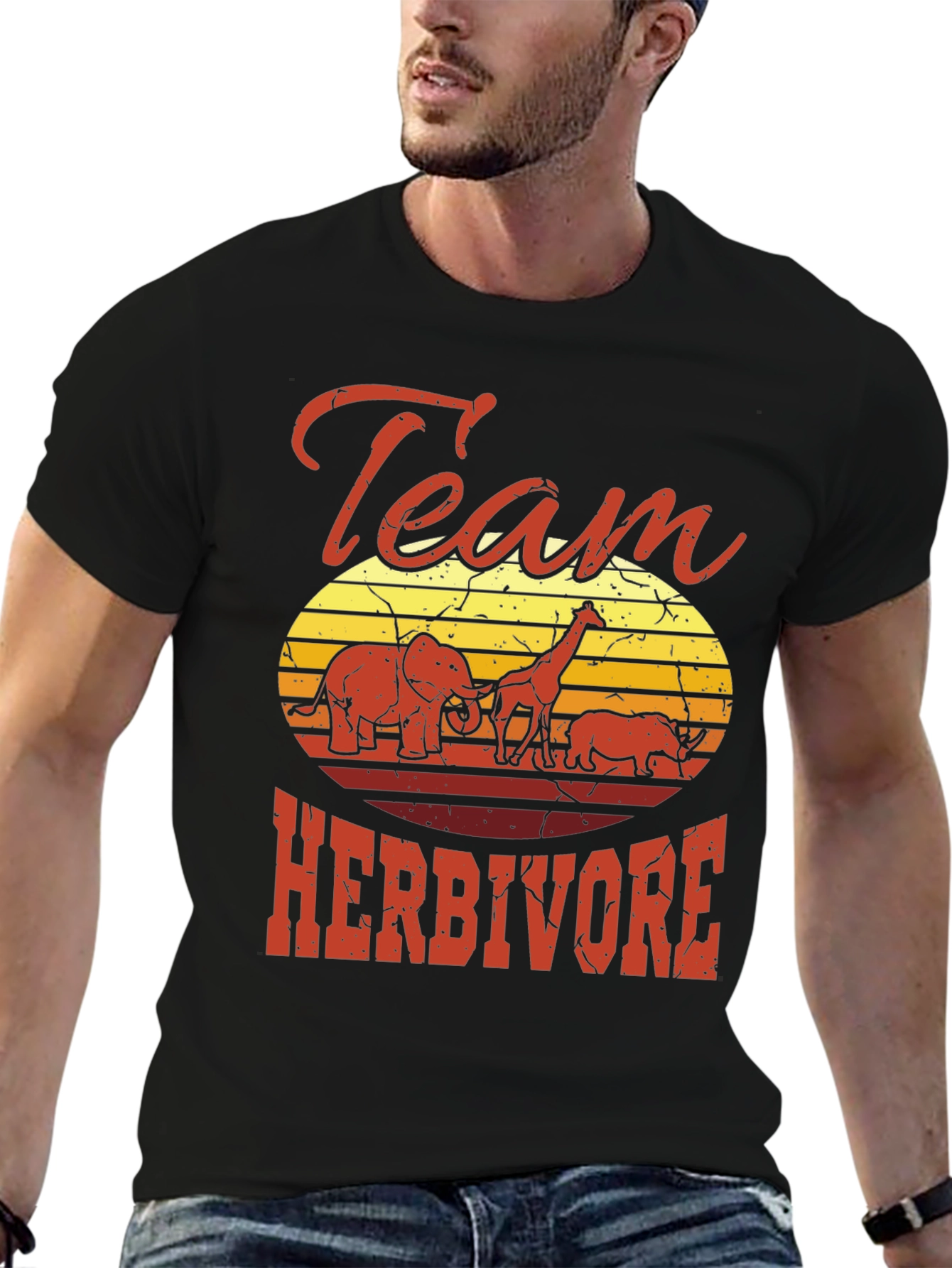 Team Herbivore Graphic Tee - Animal Lover Shirt