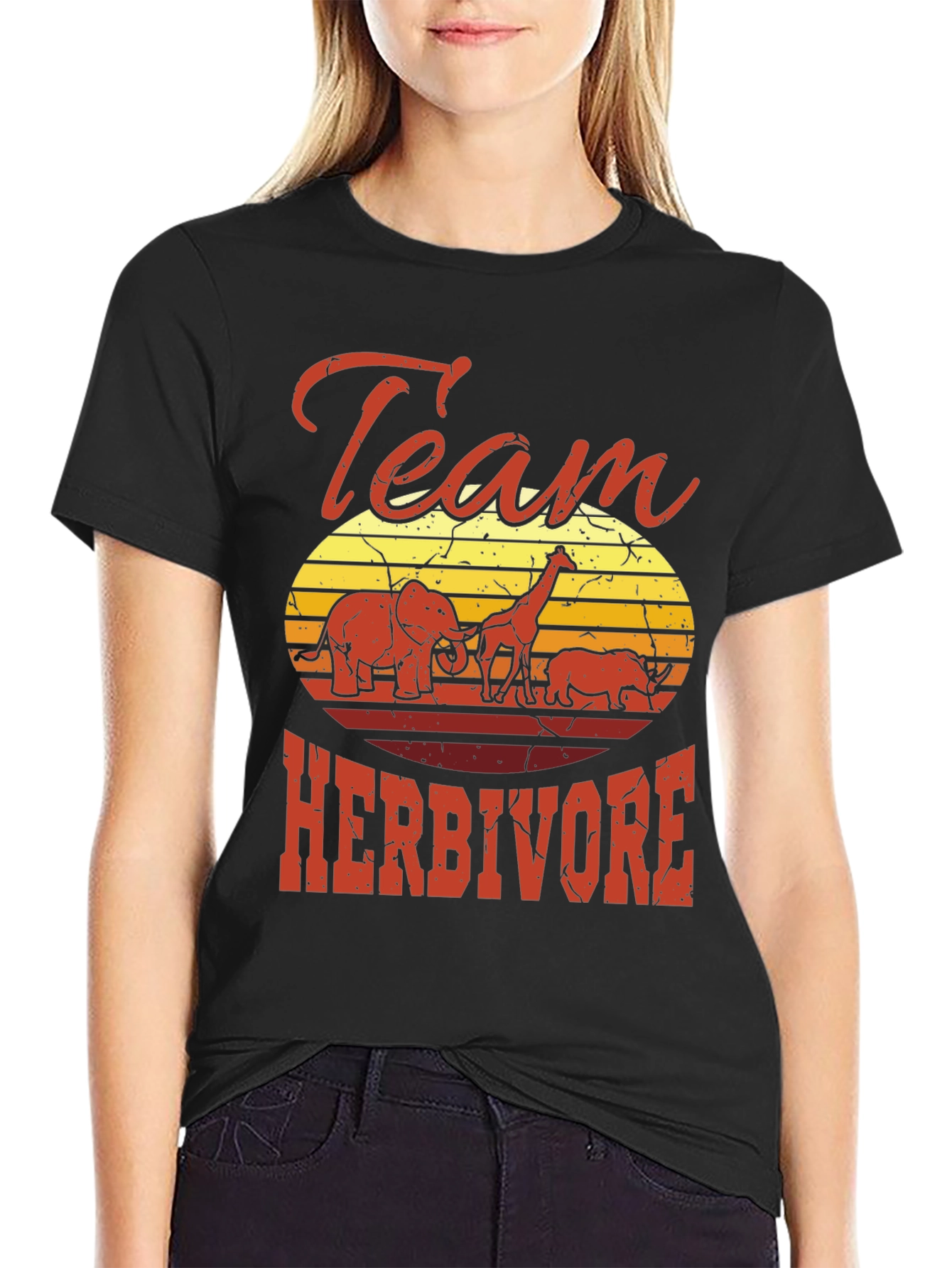 Team Herbivore Graphic Tee - Animal Lover Shirt