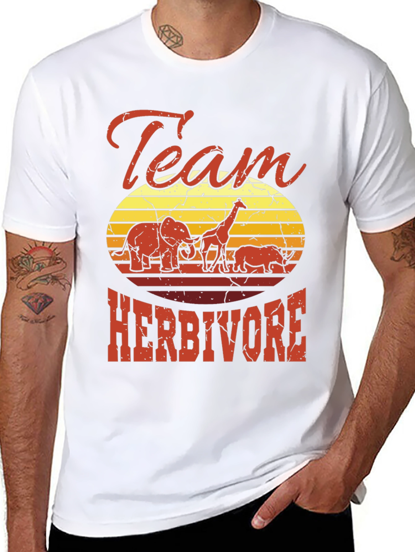 Team Herbivore Graphic Tee - Animal Lover Shirt