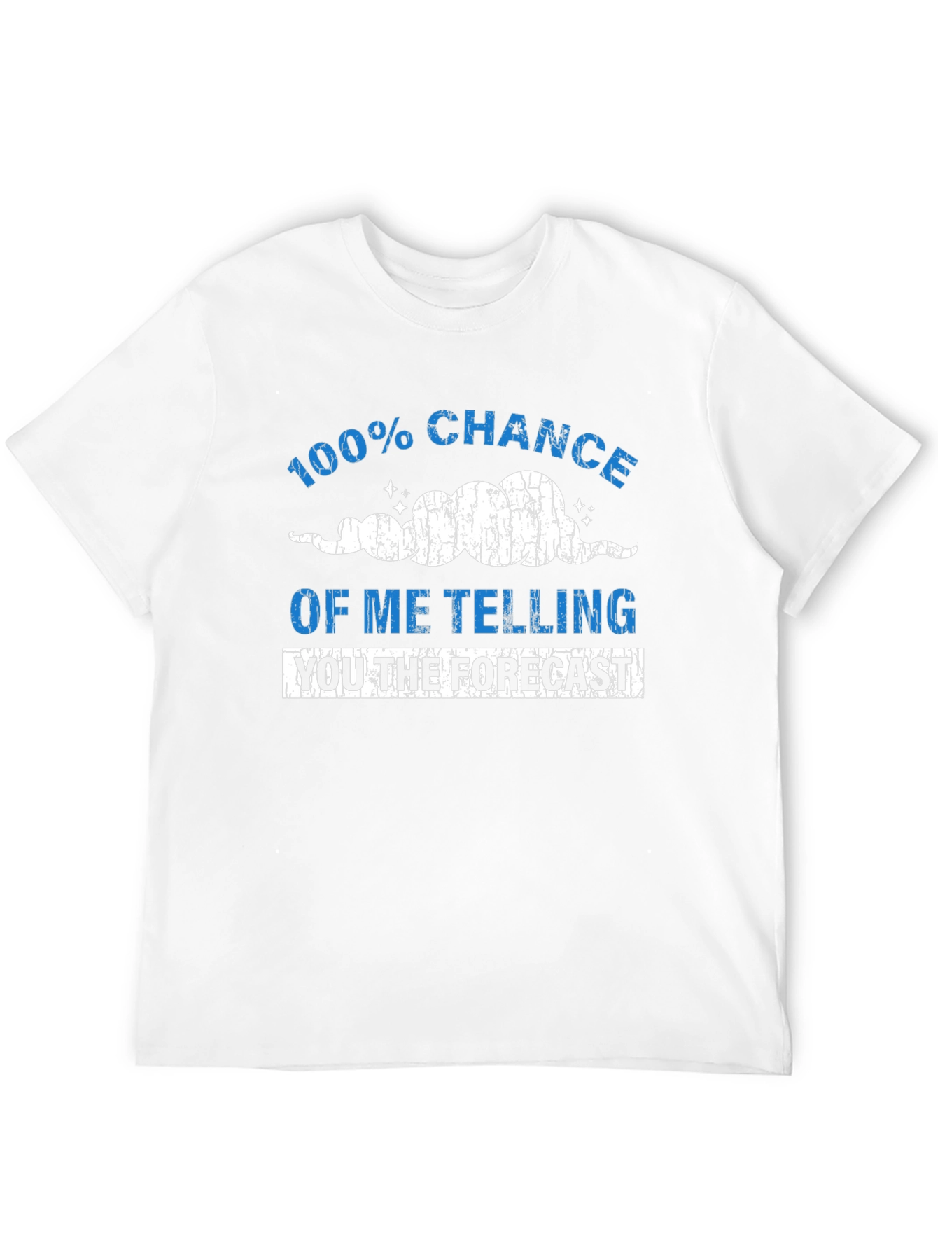 Funny Weather Forecast Mens Black T-Shirt