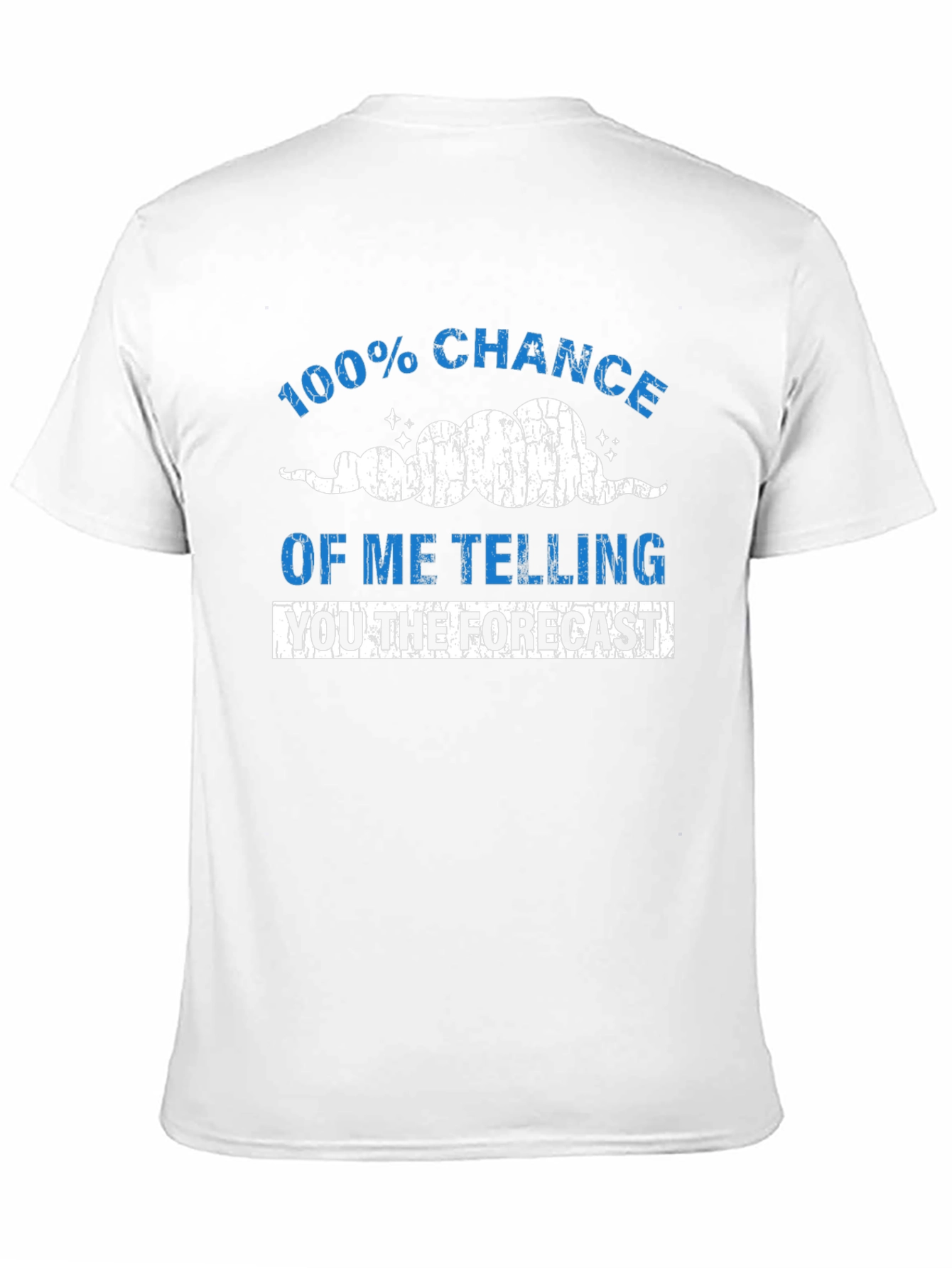 Funny Weather Forecast Mens Black T-Shirt