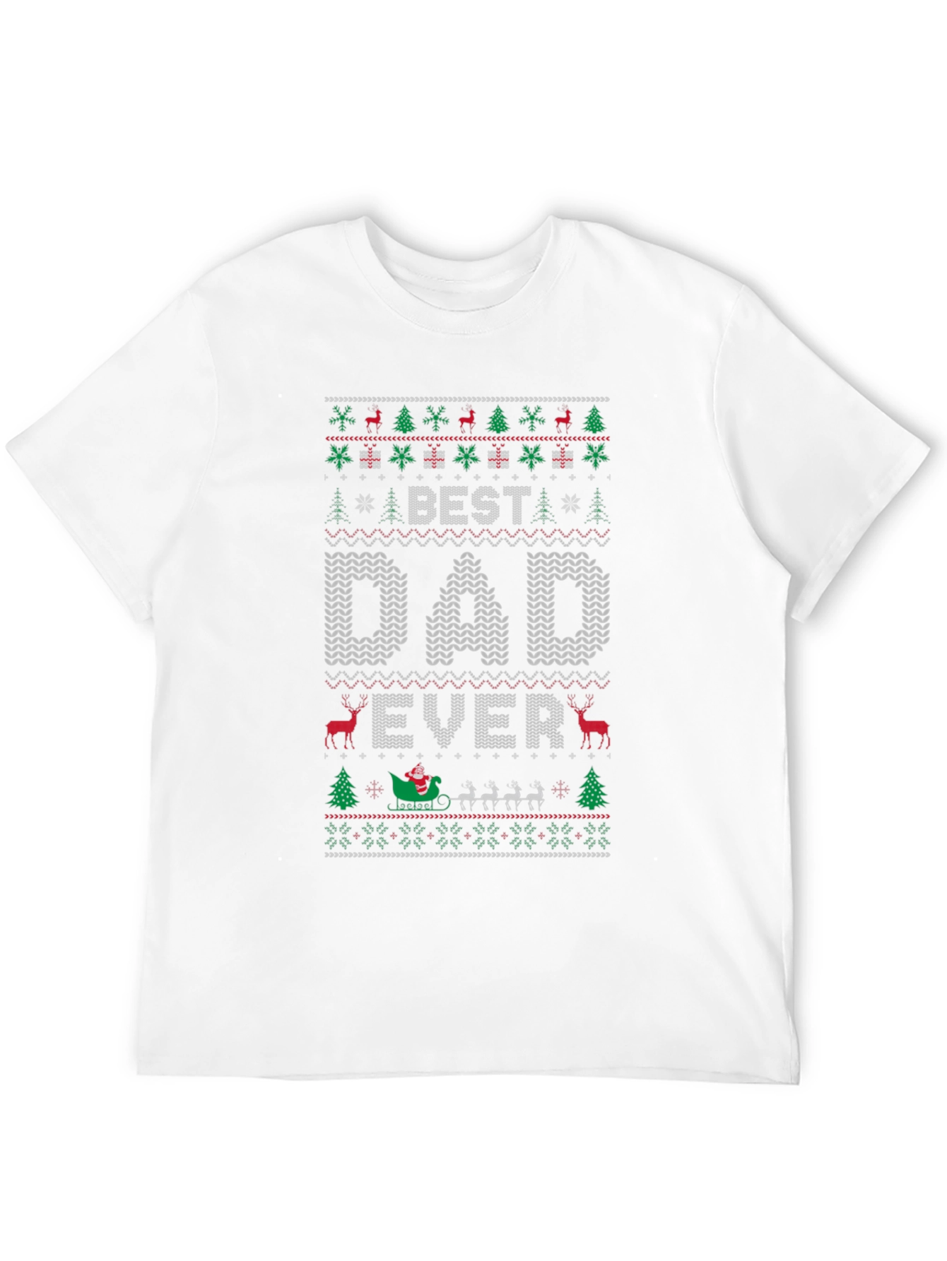 Best Dad Ever Christmas Sweater T-Shirt
